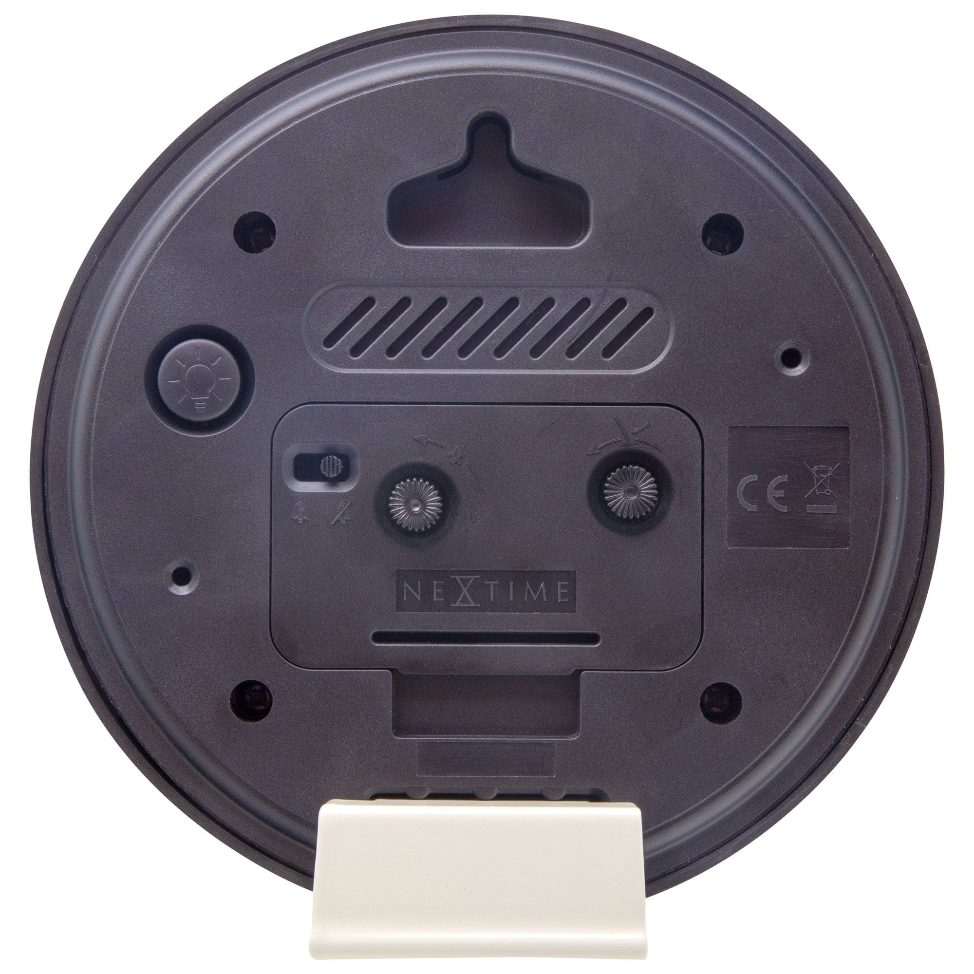 Table Alarm Clock 12.5x13x5.5cm - Silent - Light function - Plastic "Reflect" - Goat Corp