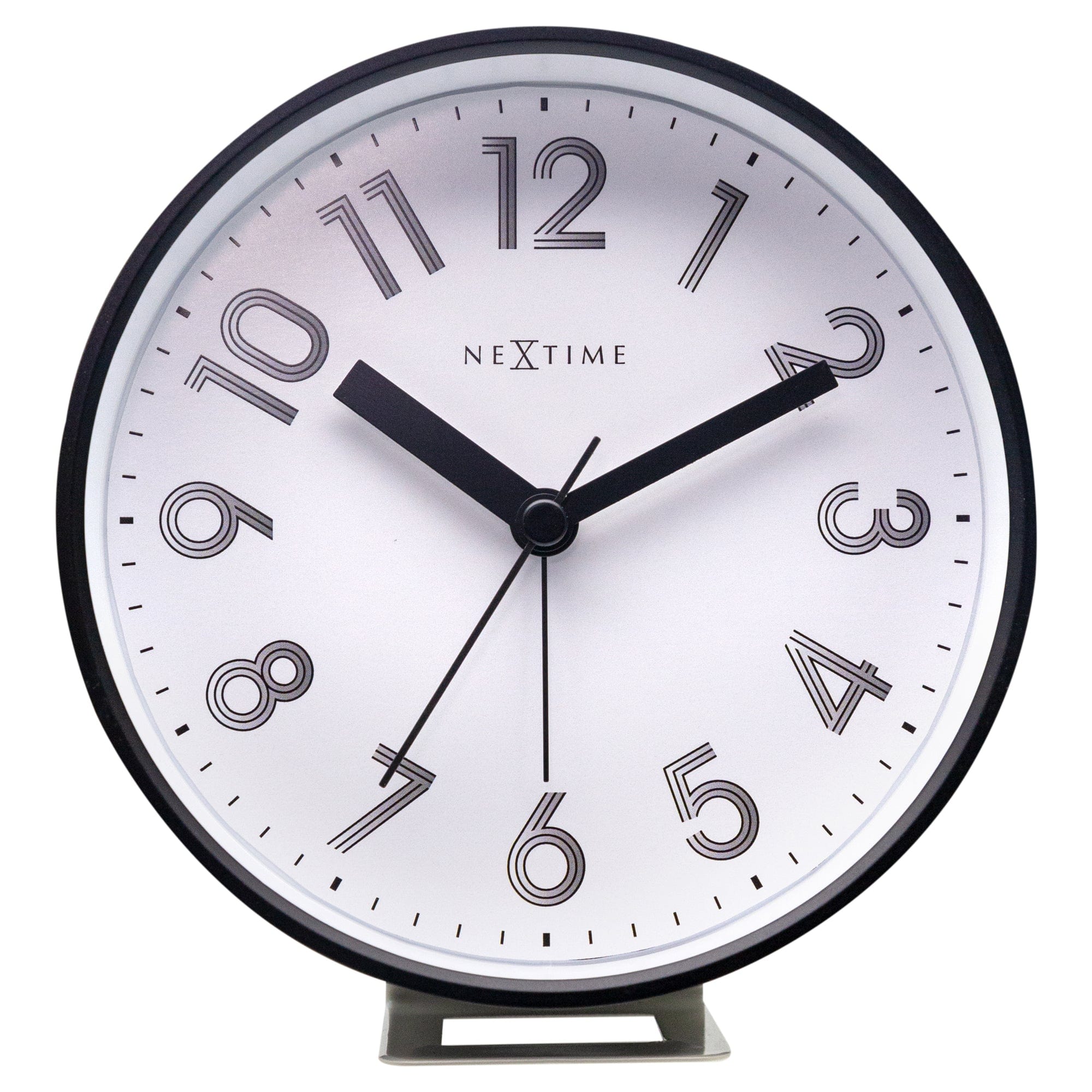 Table Alarm Clock 12.5x13x5.5cm - Silent - Light function - Plastic "Reflect" - Goat Corp