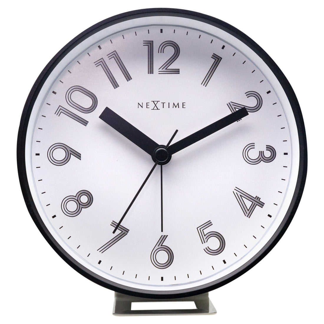 Table Alarm Clock 12.5x13x5.5cm - Silent - Light function - Plastic "Reflect" - Goat Corp
