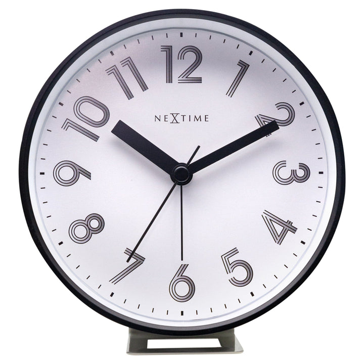 Table Alarm Clock 12.5x13x5.5cm - Silent - Light function - Plastic "Reflect" - Goat Corp