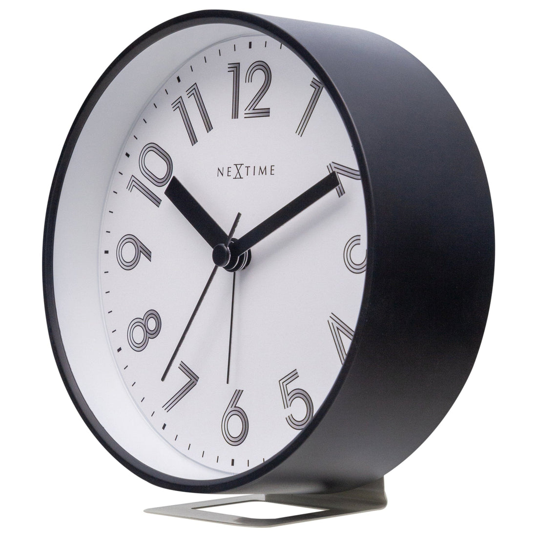 Table Alarm Clock 12.5x13x5.5cm - Silent - Light function - Plastic "Reflect" - Goat Corp