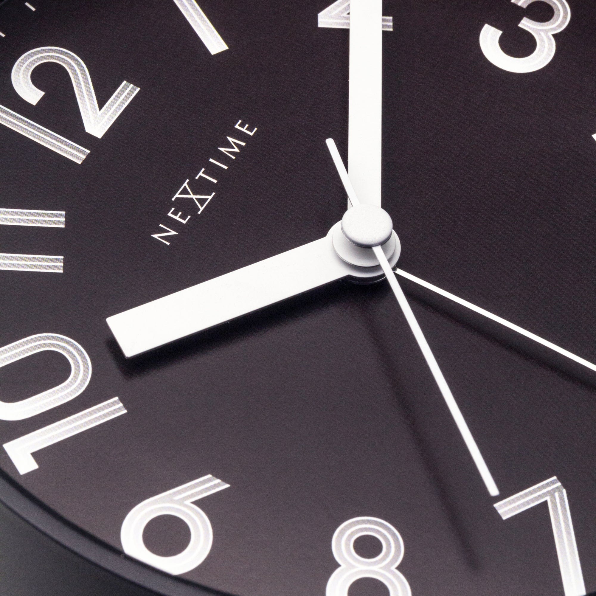 Table Alarm Clock 12.5x13x5.5cm - Silent - Light function - Plastic "Reflect" - Goat Corp