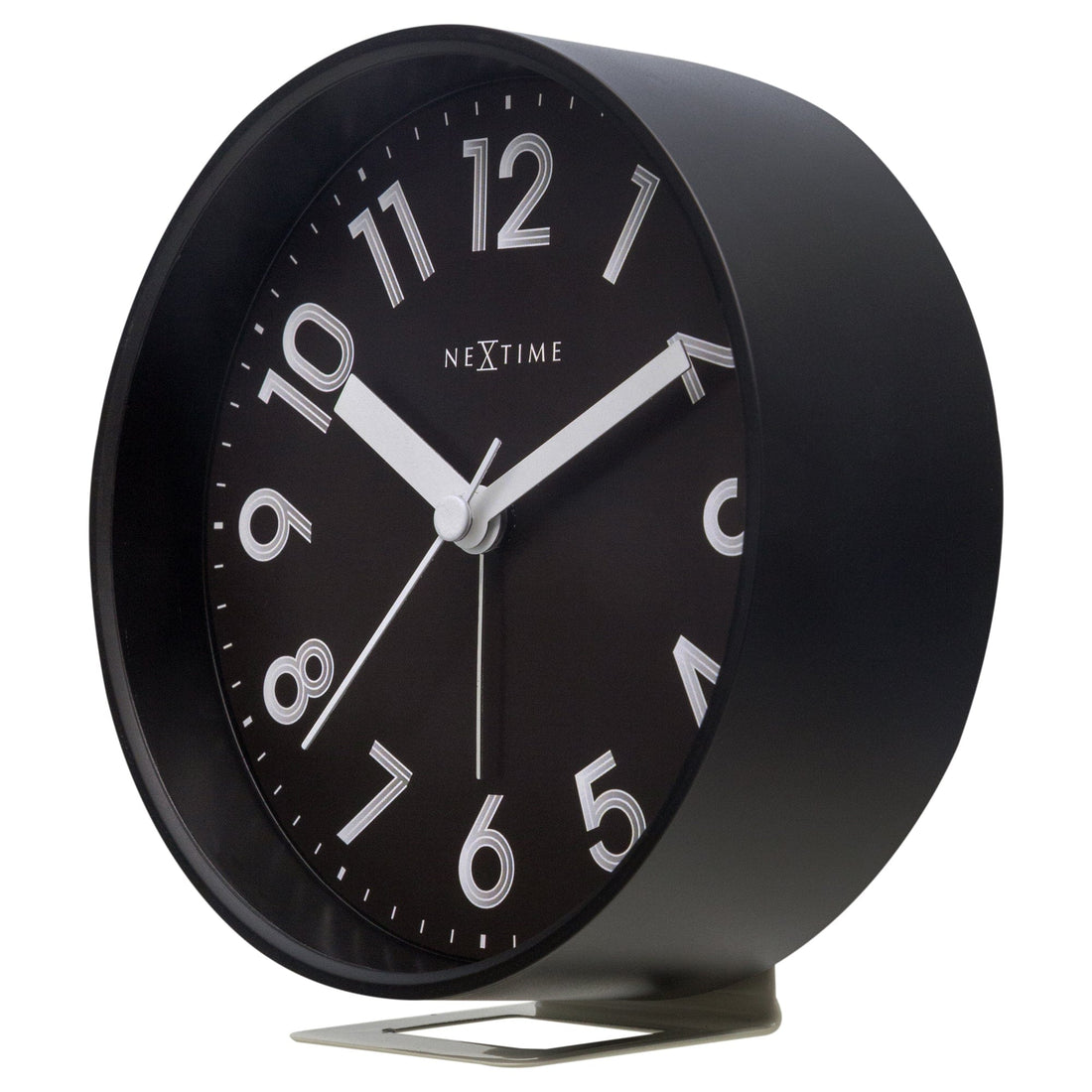 Table Alarm Clock 12.5x13x5.5cm - Silent - Light function - Plastic "Reflect" - Goat Corp
