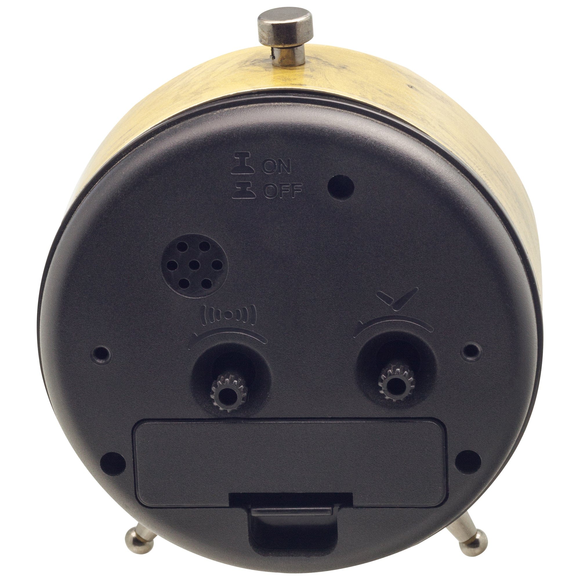 Table Alarm Clock 9x10.8x5cm - Silent - Luminous hands - Metal "Harvey" - Goat Corp