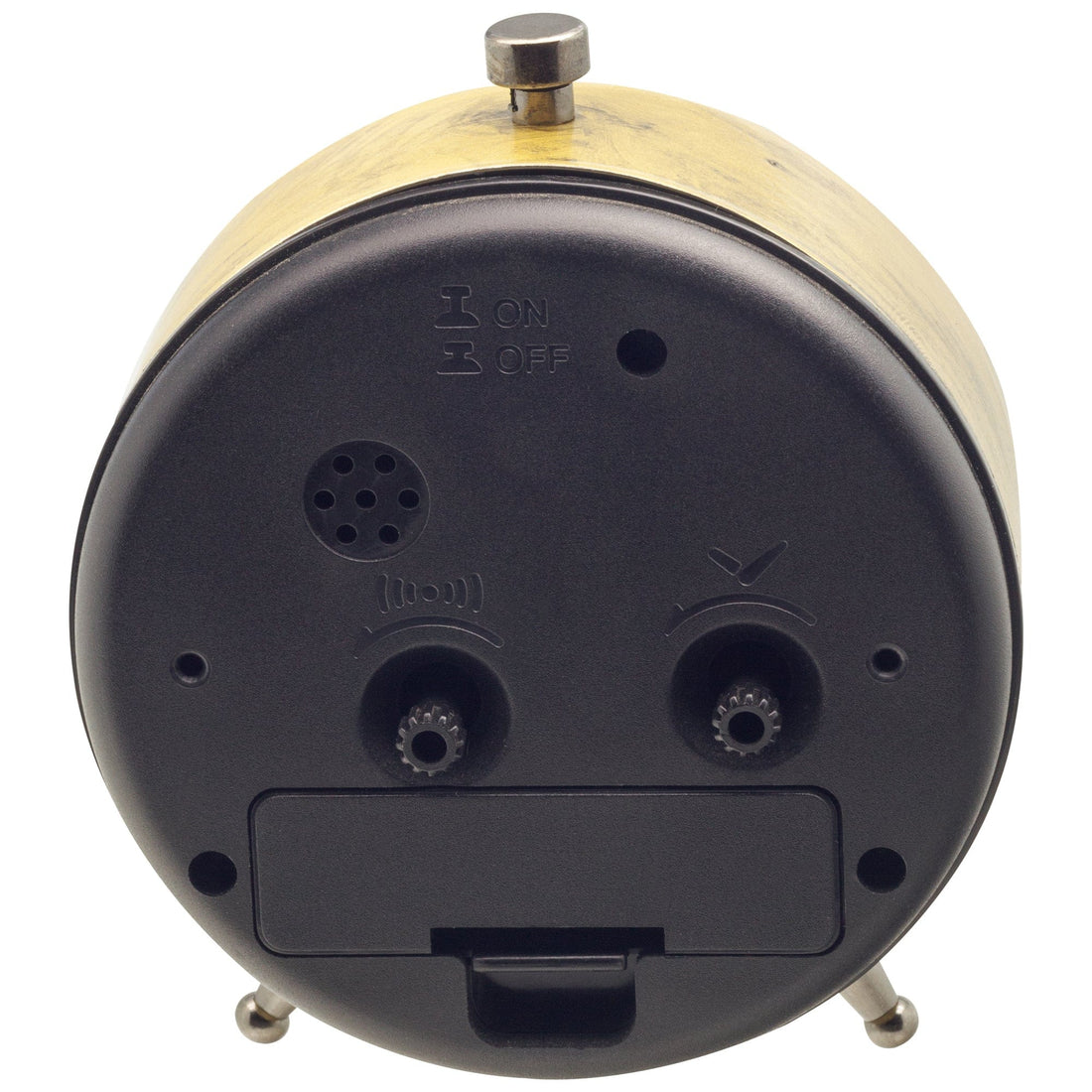 Table Alarm Clock 9x10.8x5cm - Silent - Luminous hands - Metal "Harvey" - Goat Corp