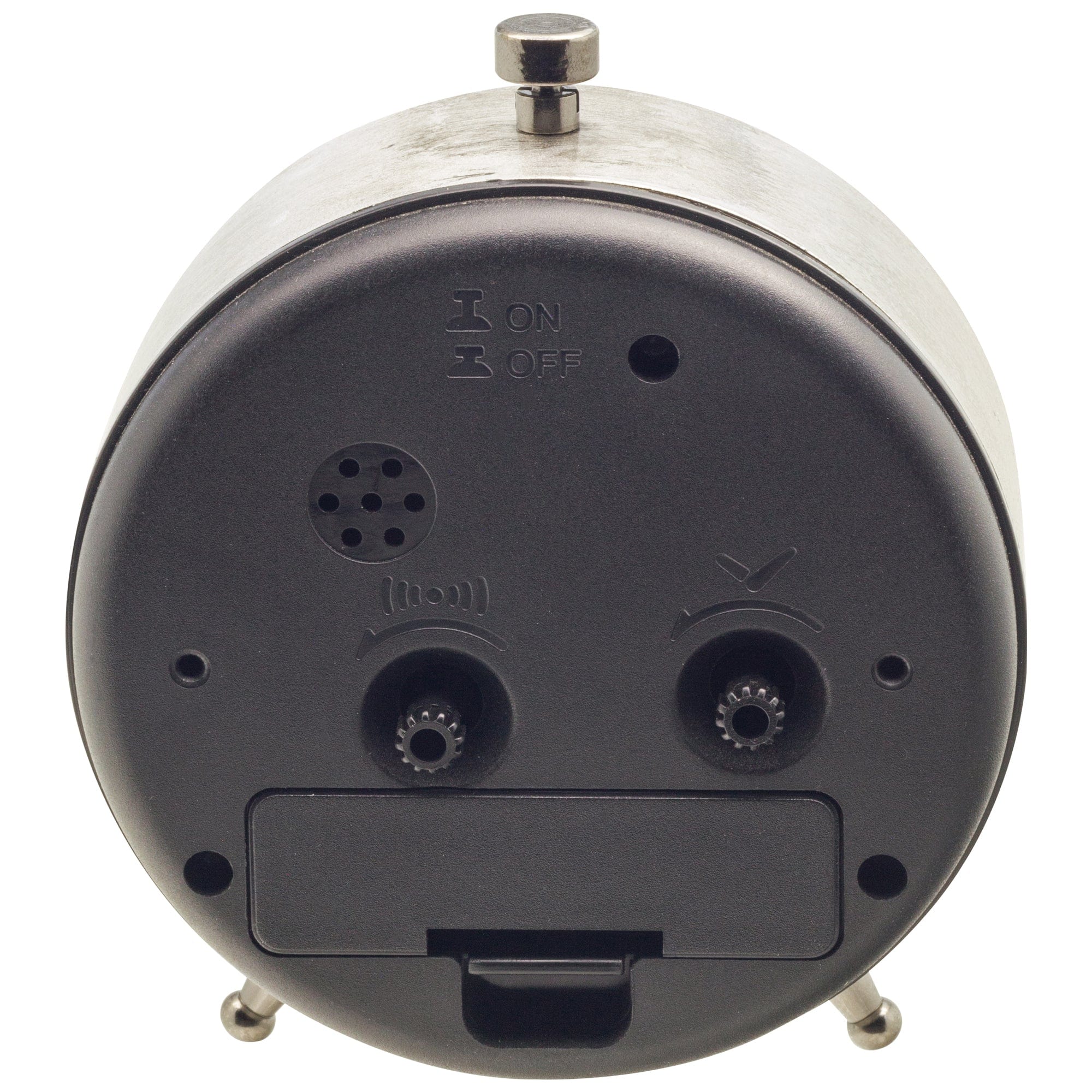 Table Alarm Clock 9x10.8x5cm - Silent - Luminous hands - Metal "Harvey" - Goat Corp