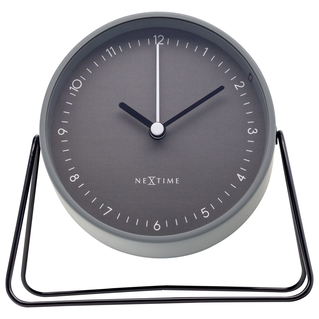 Table Alarm Clock 14x13x7cm - Silent - Metal - "Berlin Table" - Goat Corp