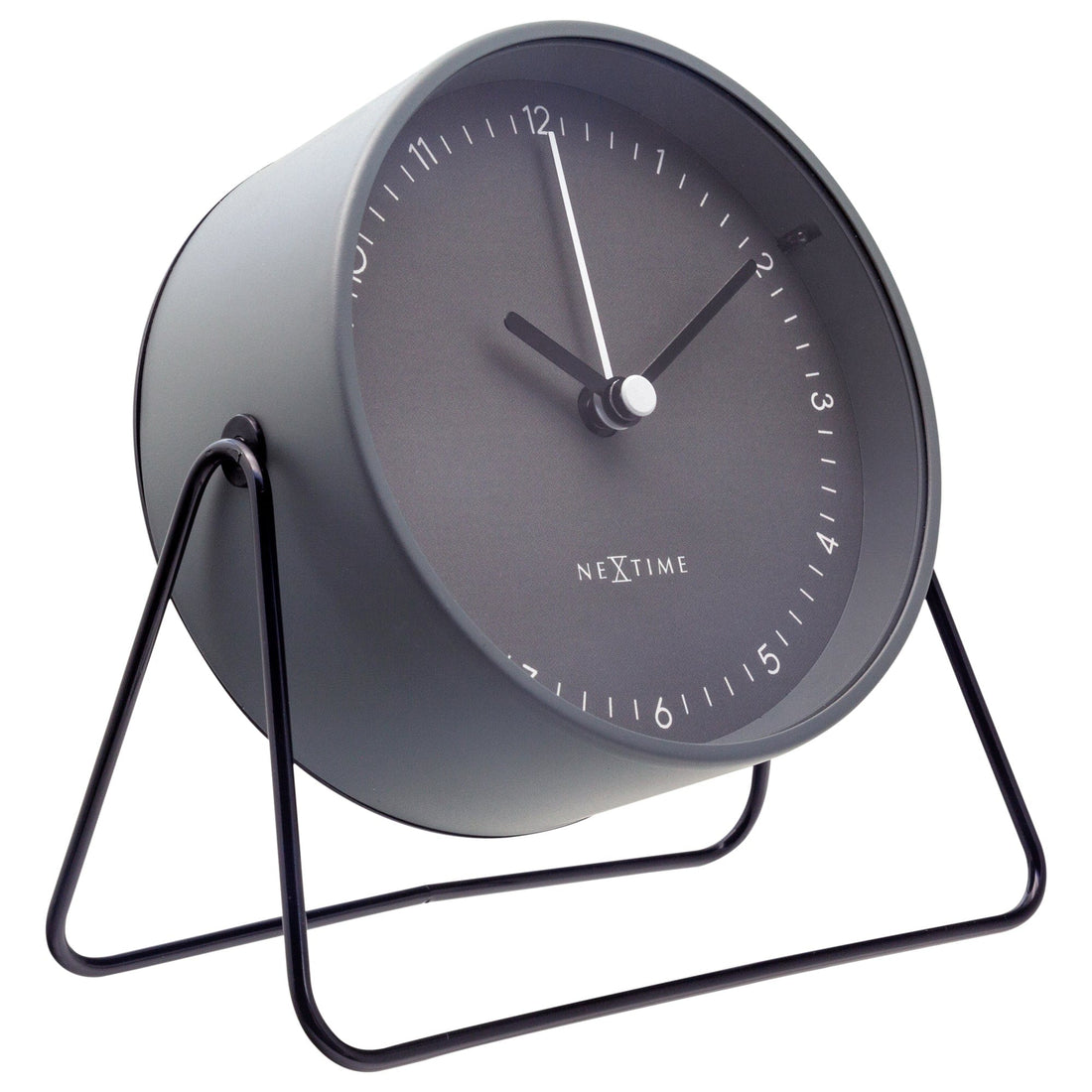 Table Alarm Clock 14x13x7cm - Silent - Metal - "Berlin Table" - Goat Corp