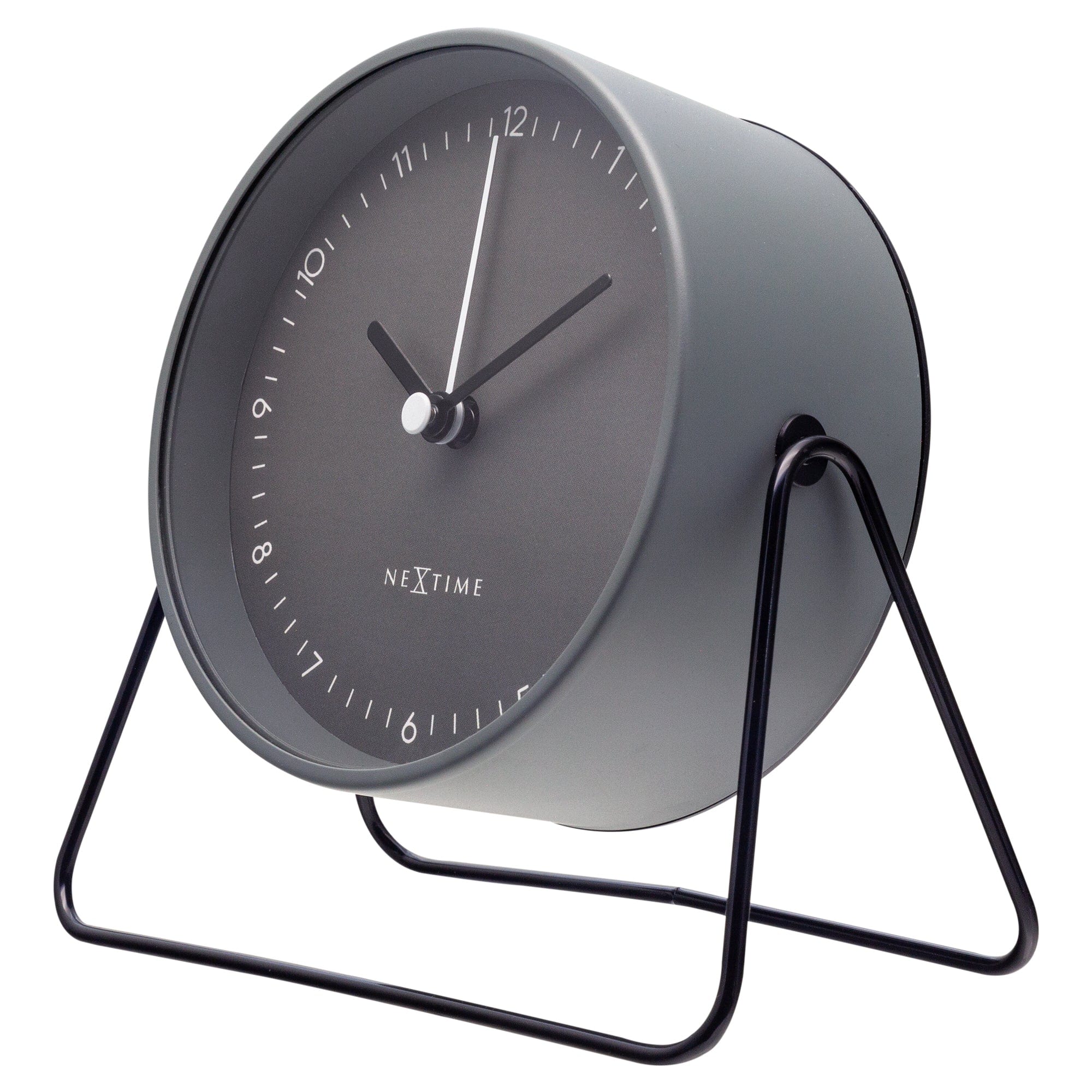 Table Alarm Clock 14x13x7cm - Silent - Metal - "Berlin Table" - Goat Corp