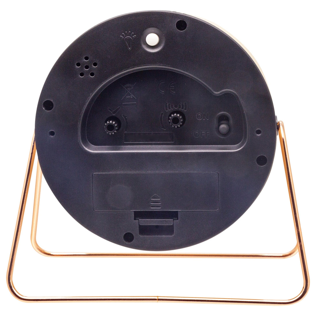 Table Alarm Clock 14x13x7cm - Silent - Metal - "Berlin Table" - Goat Corp