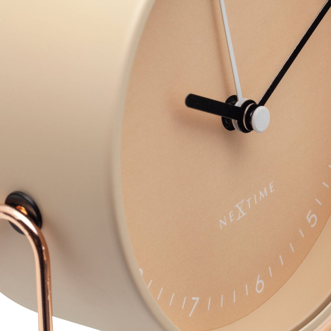 Table Alarm Clock 14x13x7cm - Silent - Metal - "Berlin Table" - Goat Corp