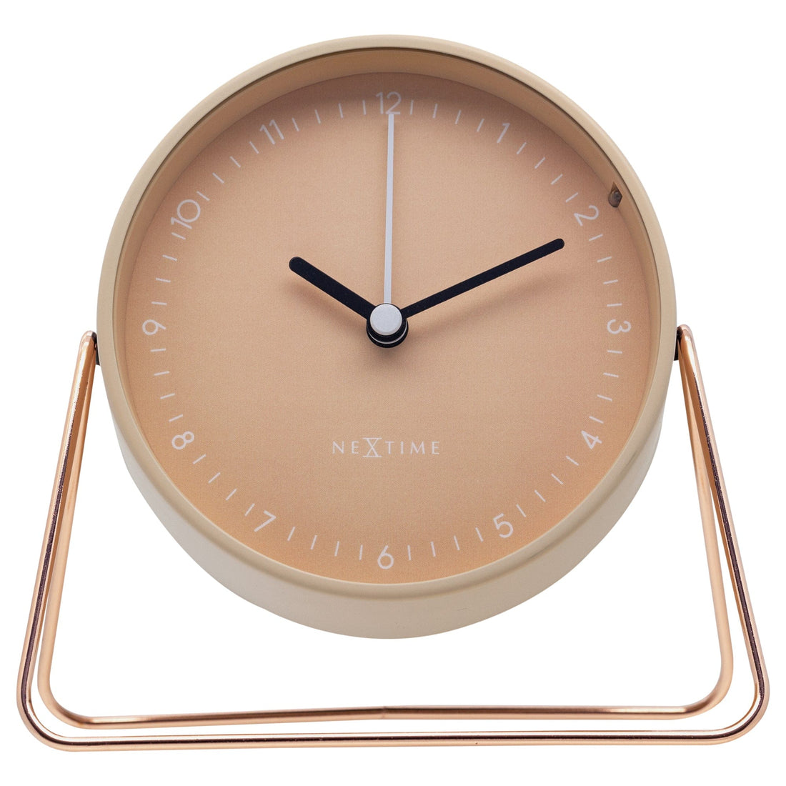 Table Alarm Clock 14x13x7cm - Silent - Metal - "Berlin Table" - Goat Corp