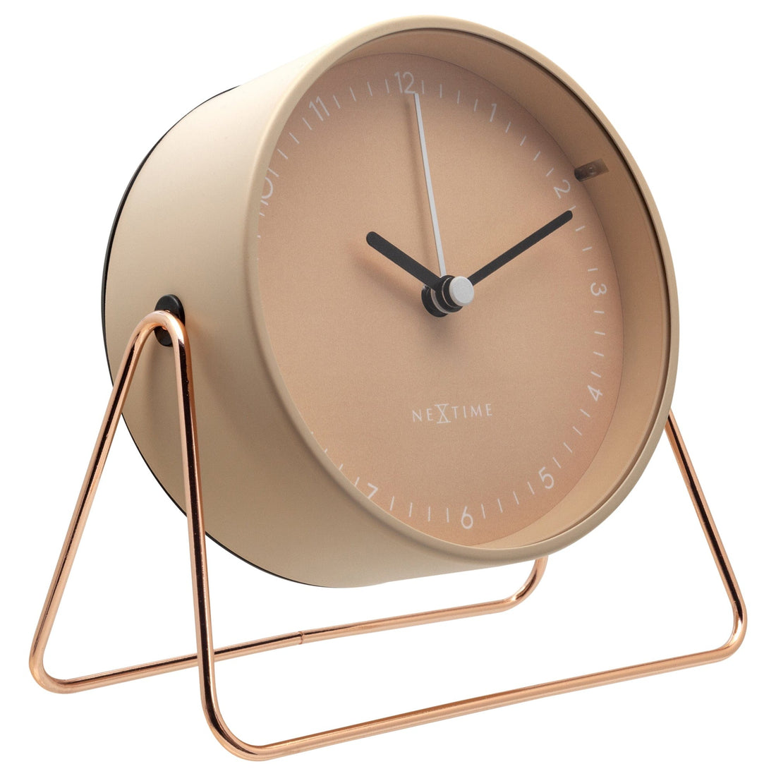 Table Alarm Clock 14x13x7cm - Silent - Metal - "Berlin Table" - Goat Corp