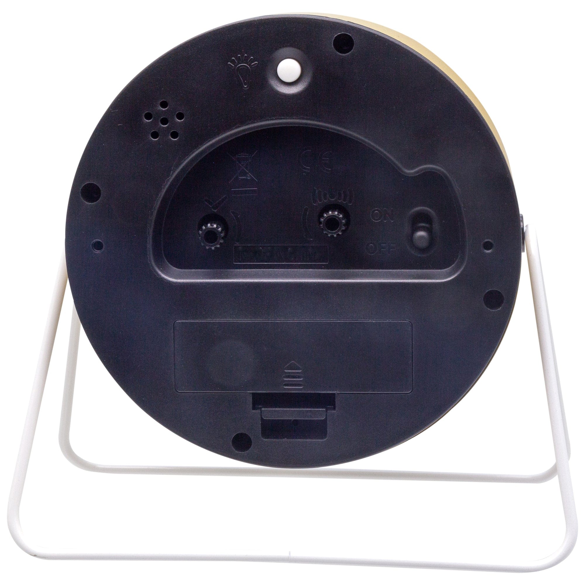 Table Alarm Clock 14x13x7cm - Silent - Metal - "Berlin Table" - Goat Corp