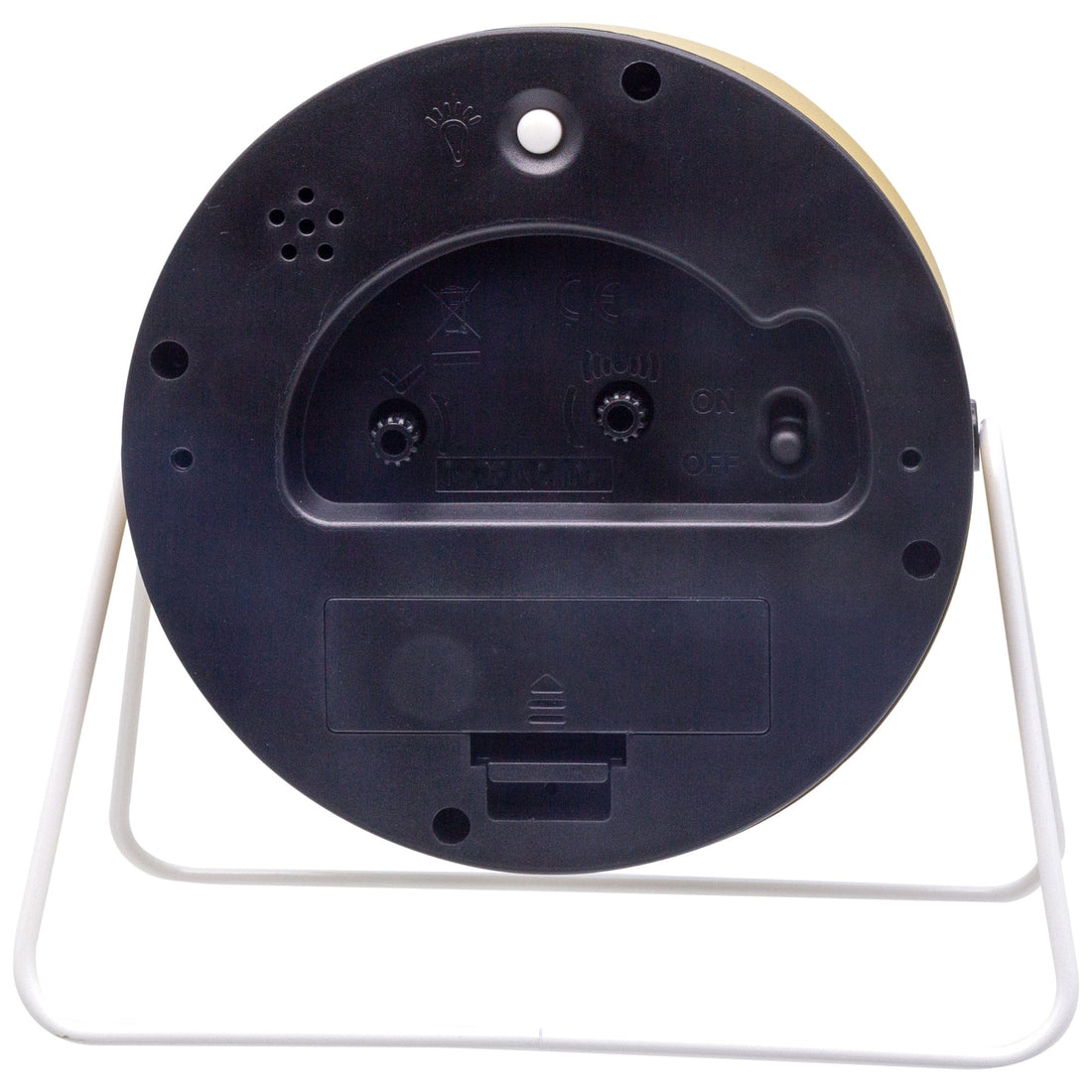 Table Alarm Clock 14x13x7cm - Silent - Metal - "Berlin Table" - Goat Corp