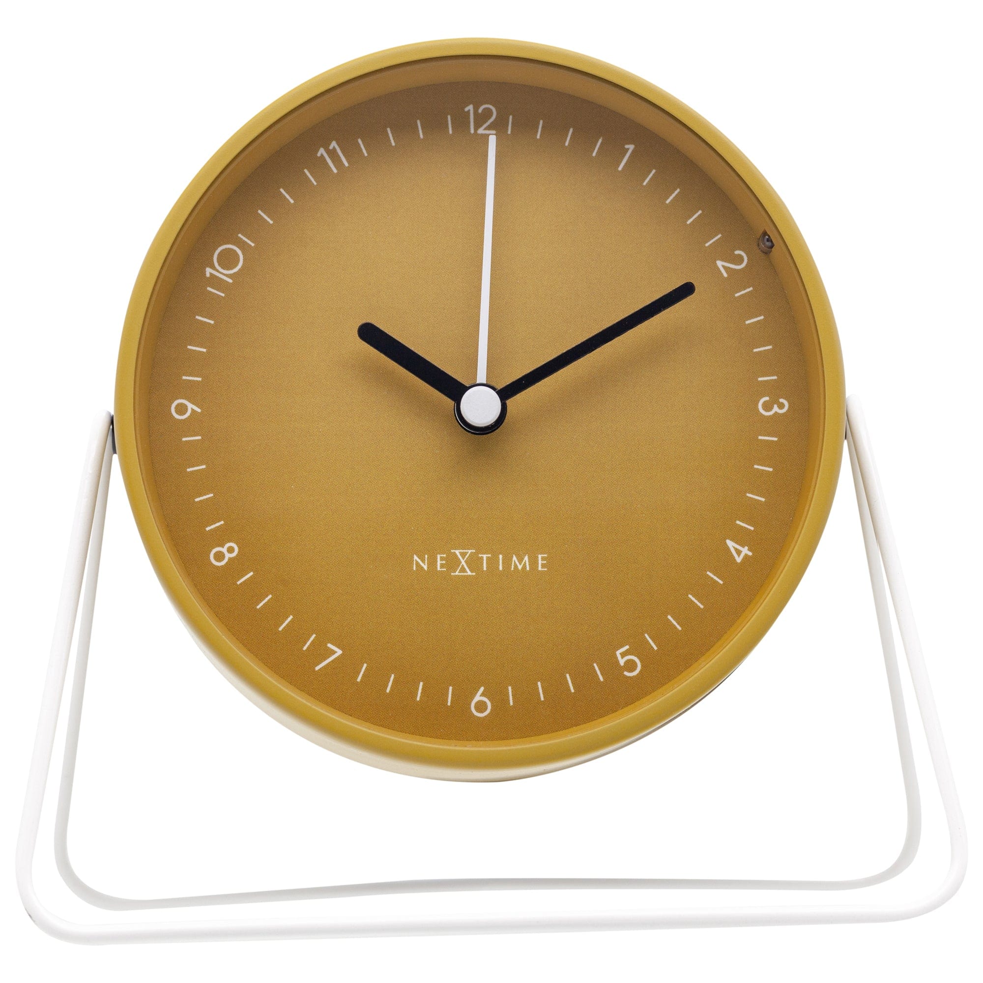 Table Alarm Clock 14x13x7cm - Silent - Metal - "Berlin Table" - Goat Corp