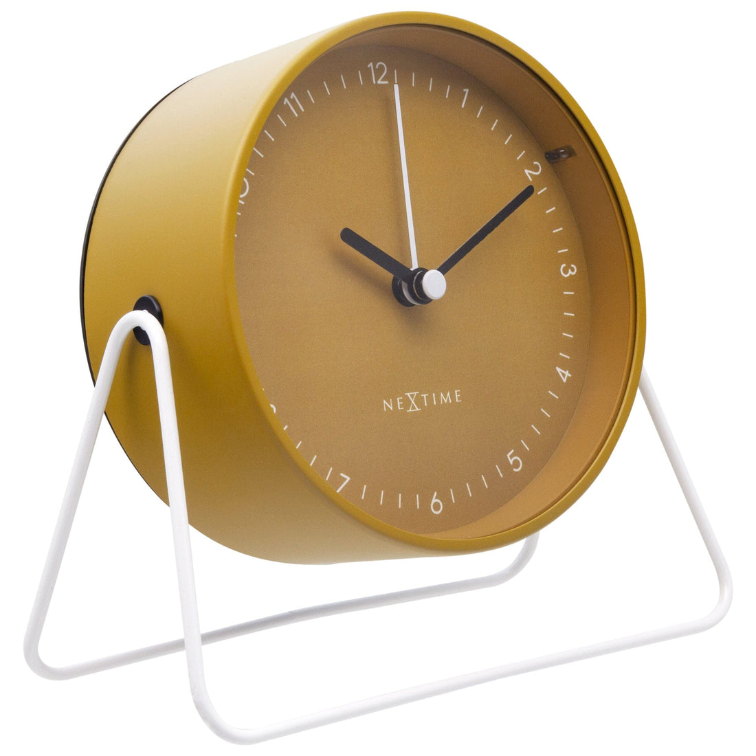 Table Alarm Clock 14x13x7cm - Silent - Metal - "Berlin Table" - Goat Corp