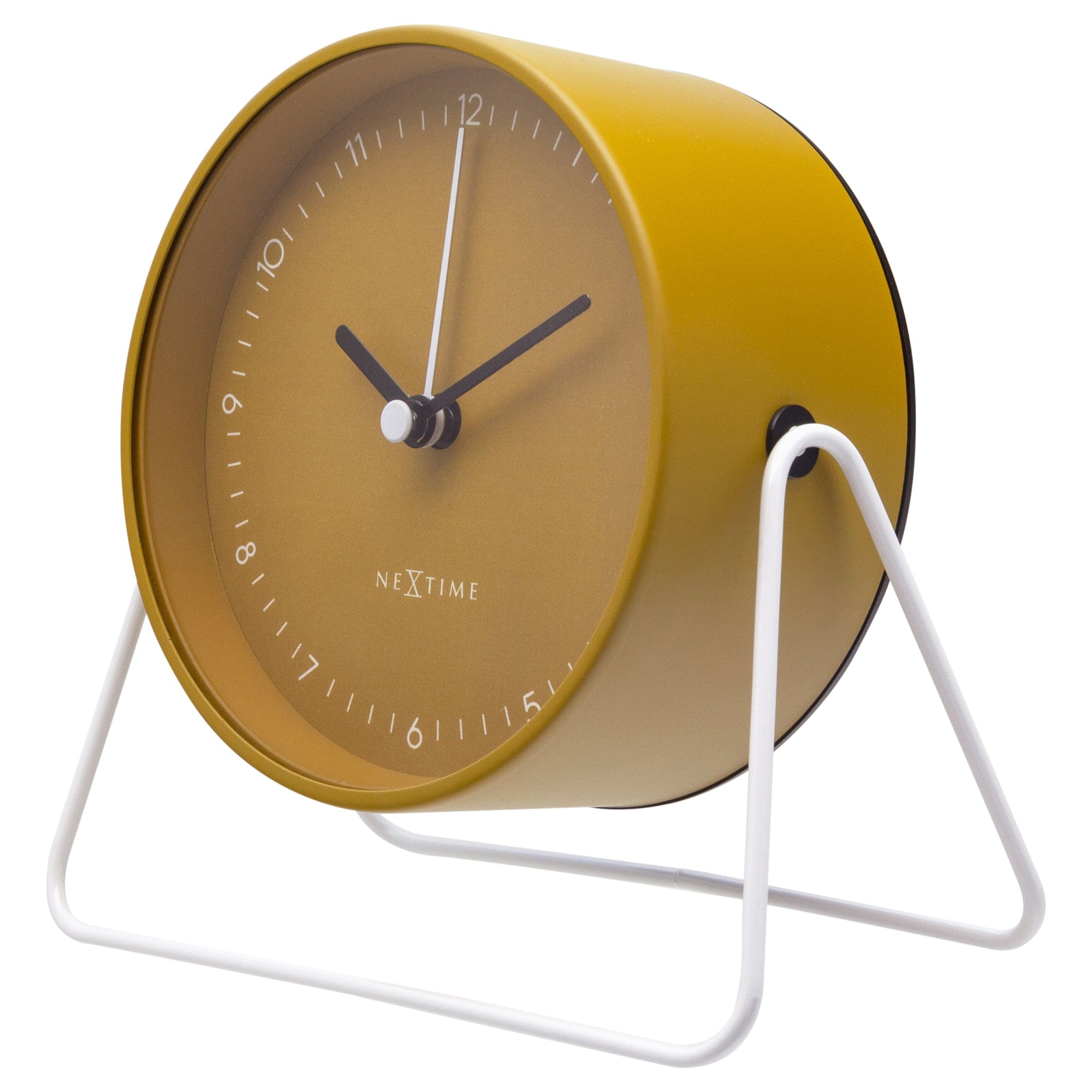 Table Alarm Clock 14x13x7cm - Silent - Metal - "Berlin Table" - Goat Corp