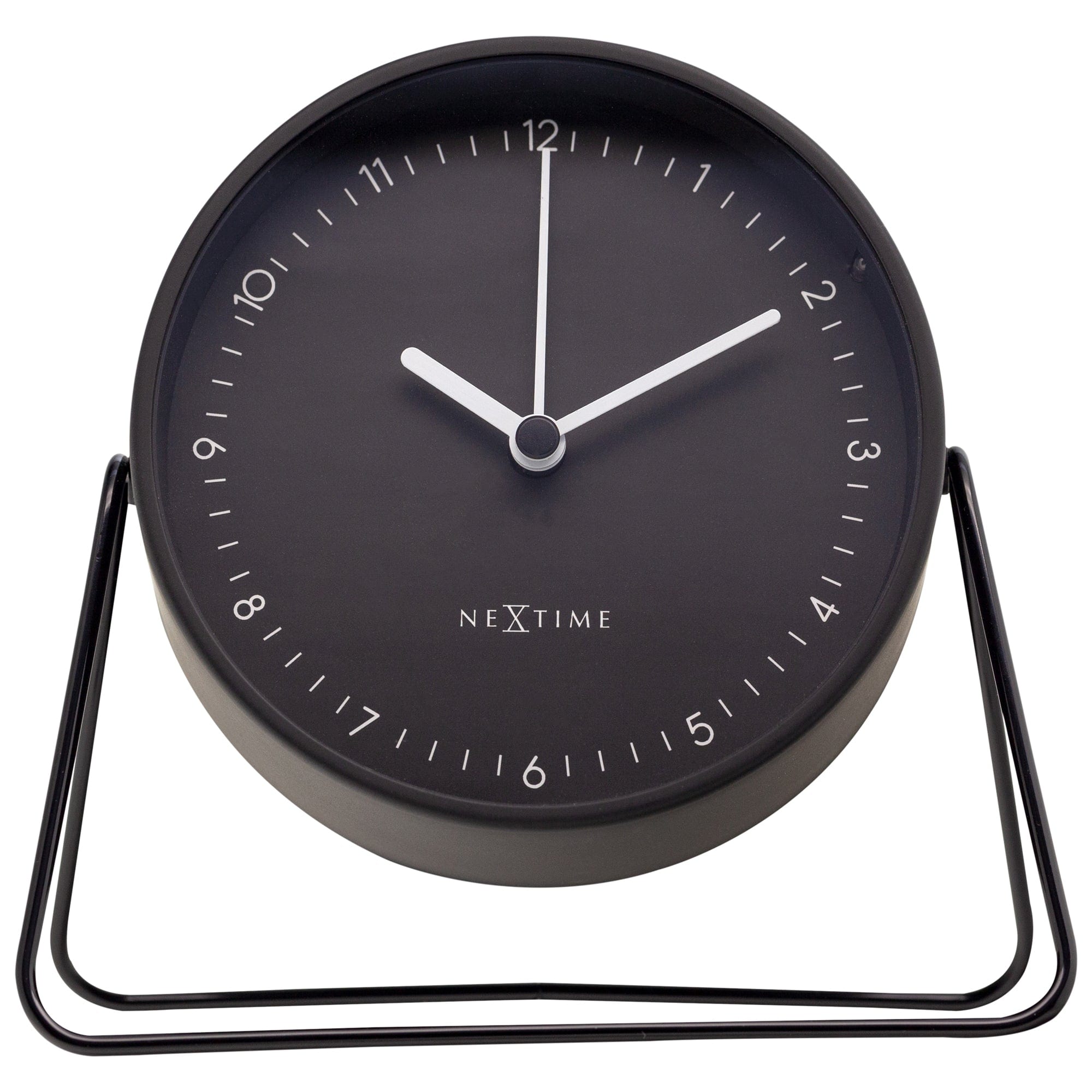 Table Alarm Clock 14x13x7cm - Silent - Metal - "Berlin Table" - Goat Corp