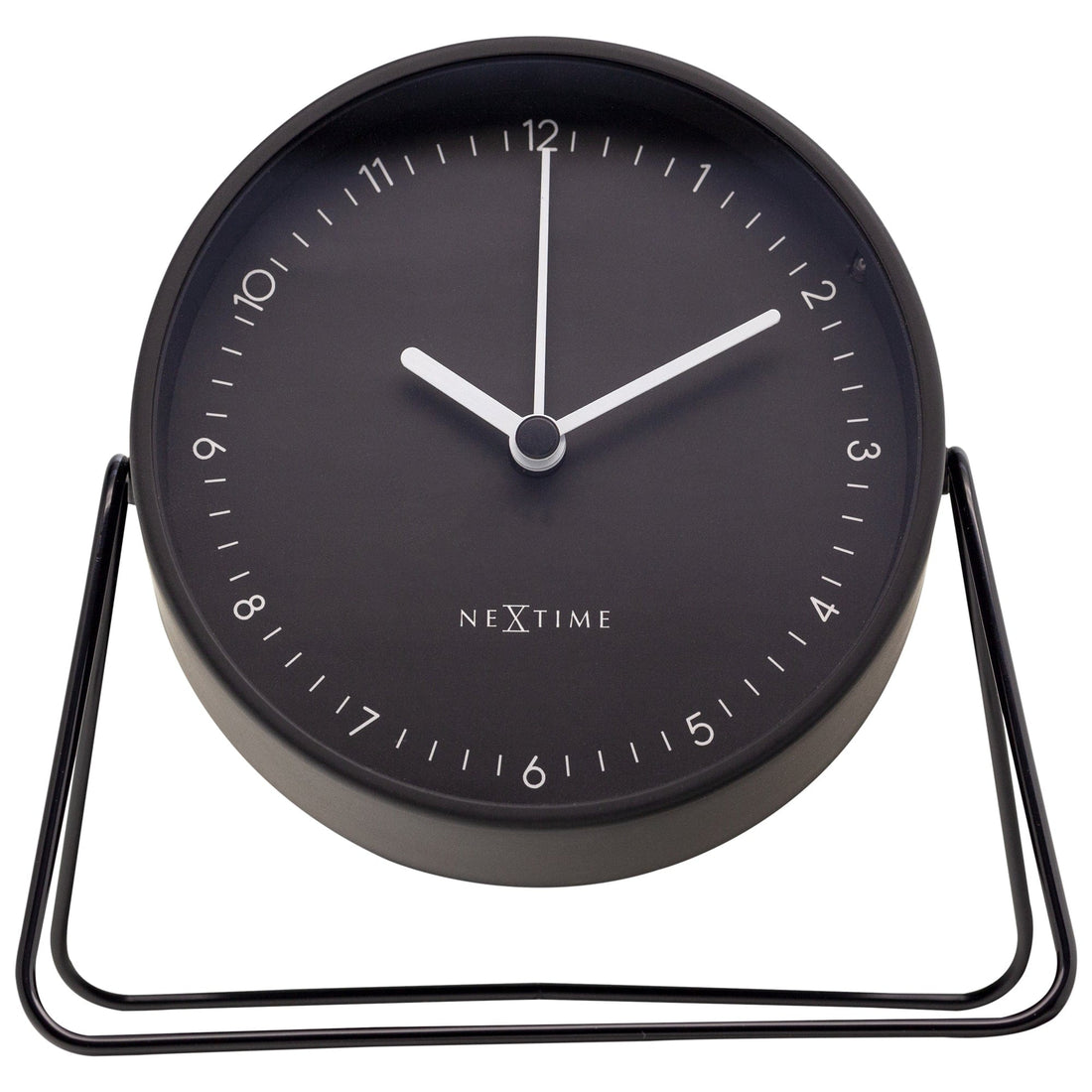 Table Alarm Clock 14x13x7cm - Silent - Metal - "Berlin Table" - Goat Corp