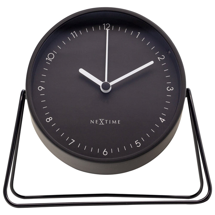 Table Alarm Clock 14x13x7cm - Silent - Metal - "Berlin Table" - Goat Corp