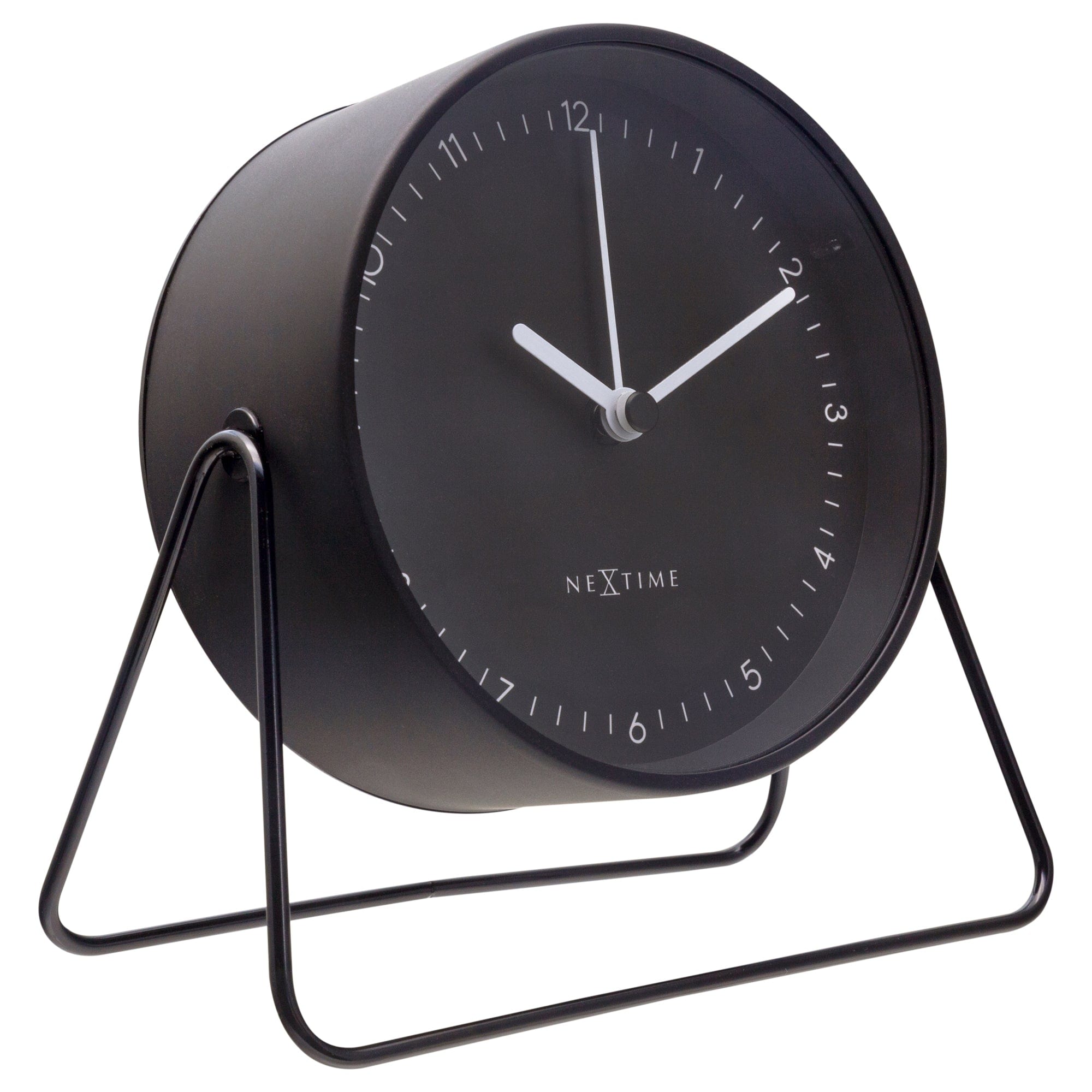 Table Alarm Clock 14x13x7cm - Silent - Metal - "Berlin Table" - Goat Corp