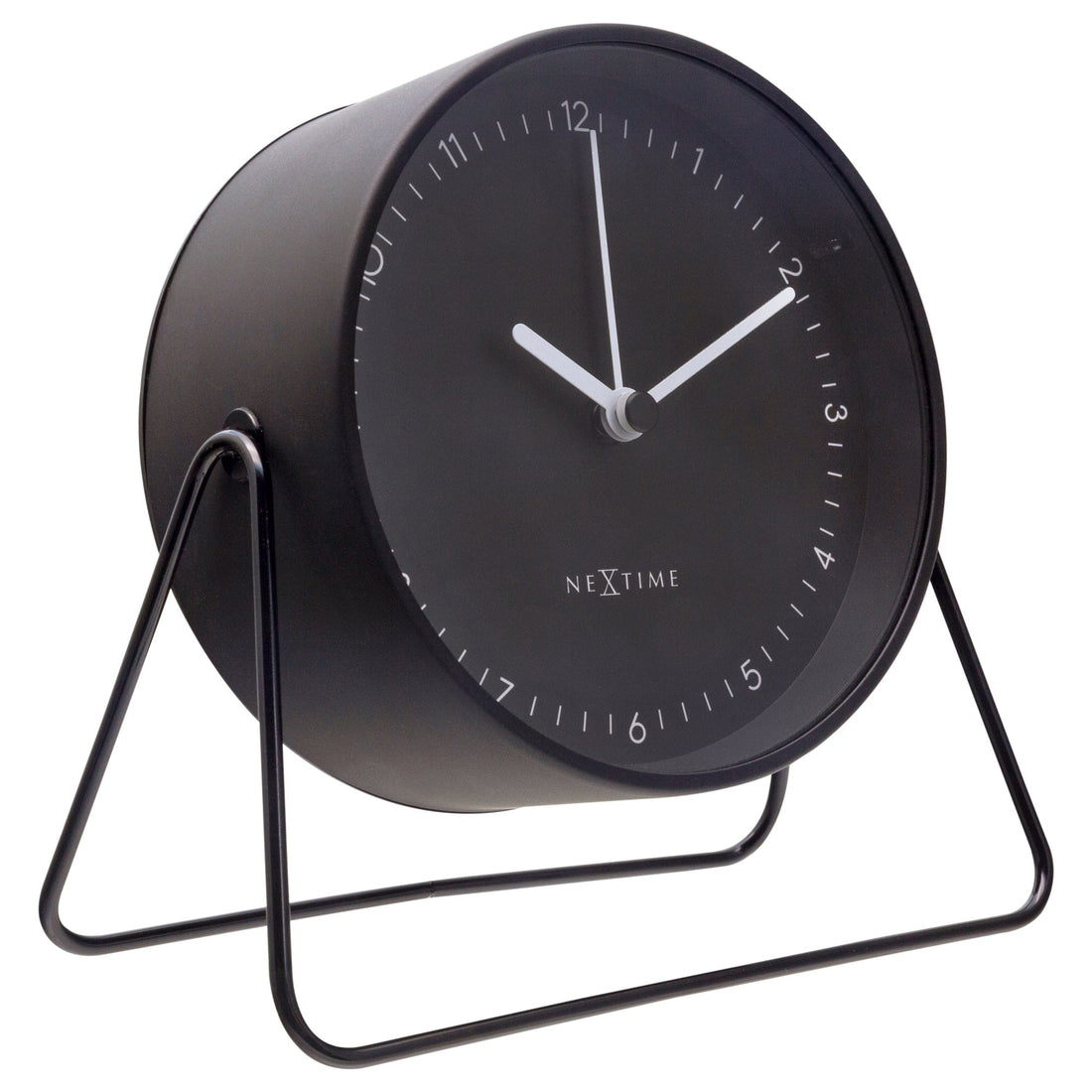 Table Alarm Clock 14x13x7cm - Silent - Metal - "Berlin Table" - Goat Corp