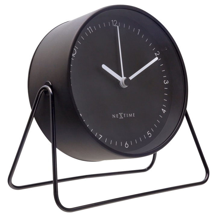 Table Alarm Clock 14x13x7cm - Silent - Metal - "Berlin Table" - Goat Corp