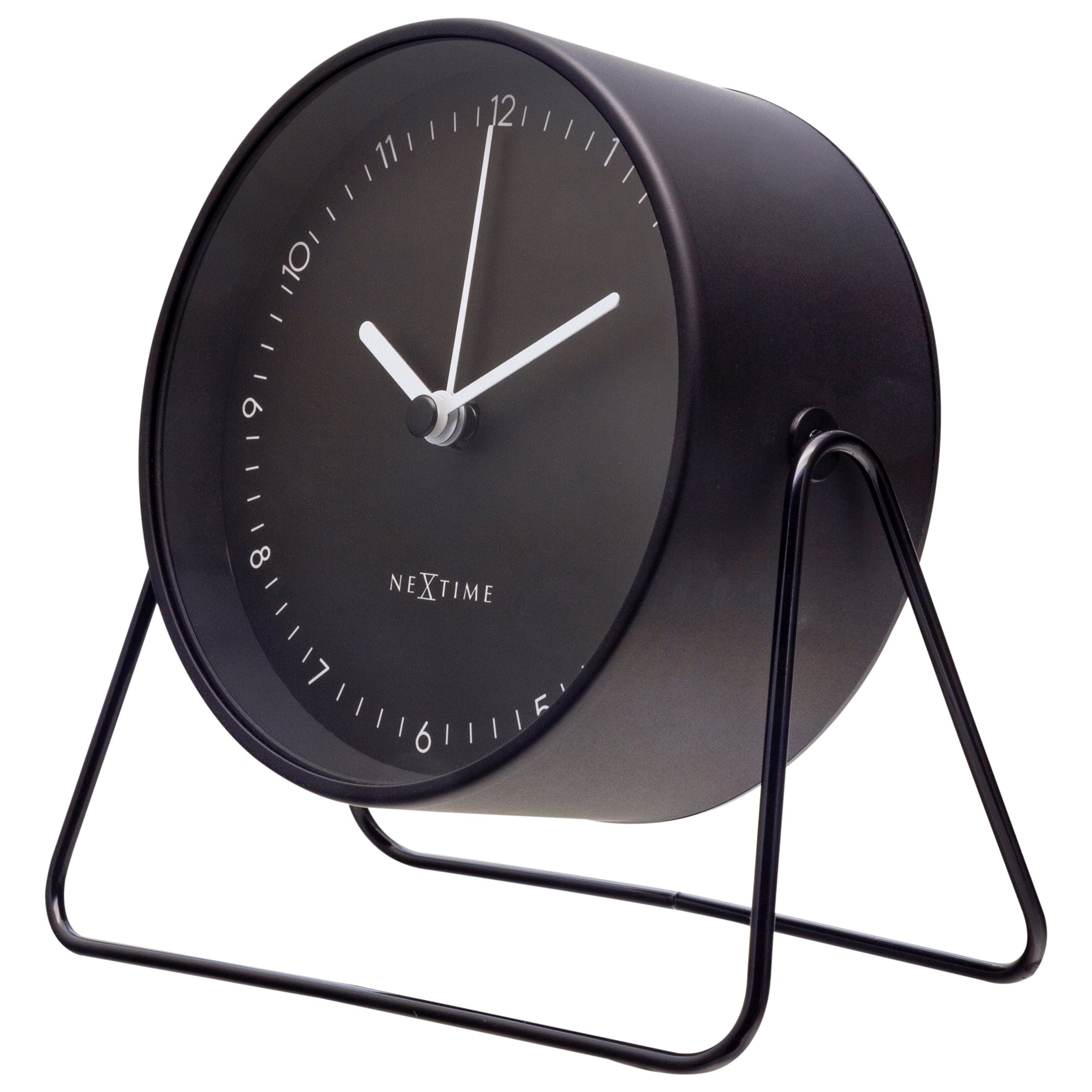 Table Alarm Clock 14x13x7cm - Silent - Metal - "Berlin Table" - Goat Corp