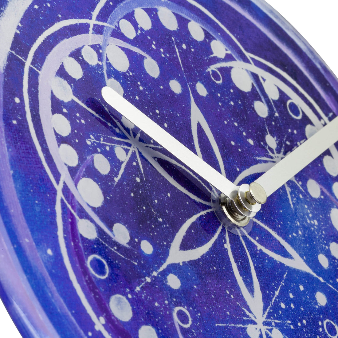 Table/Wall clock 20cm - Silent - Indigo -  Tempered Glass - "Cosmo Table" - Goat Corp