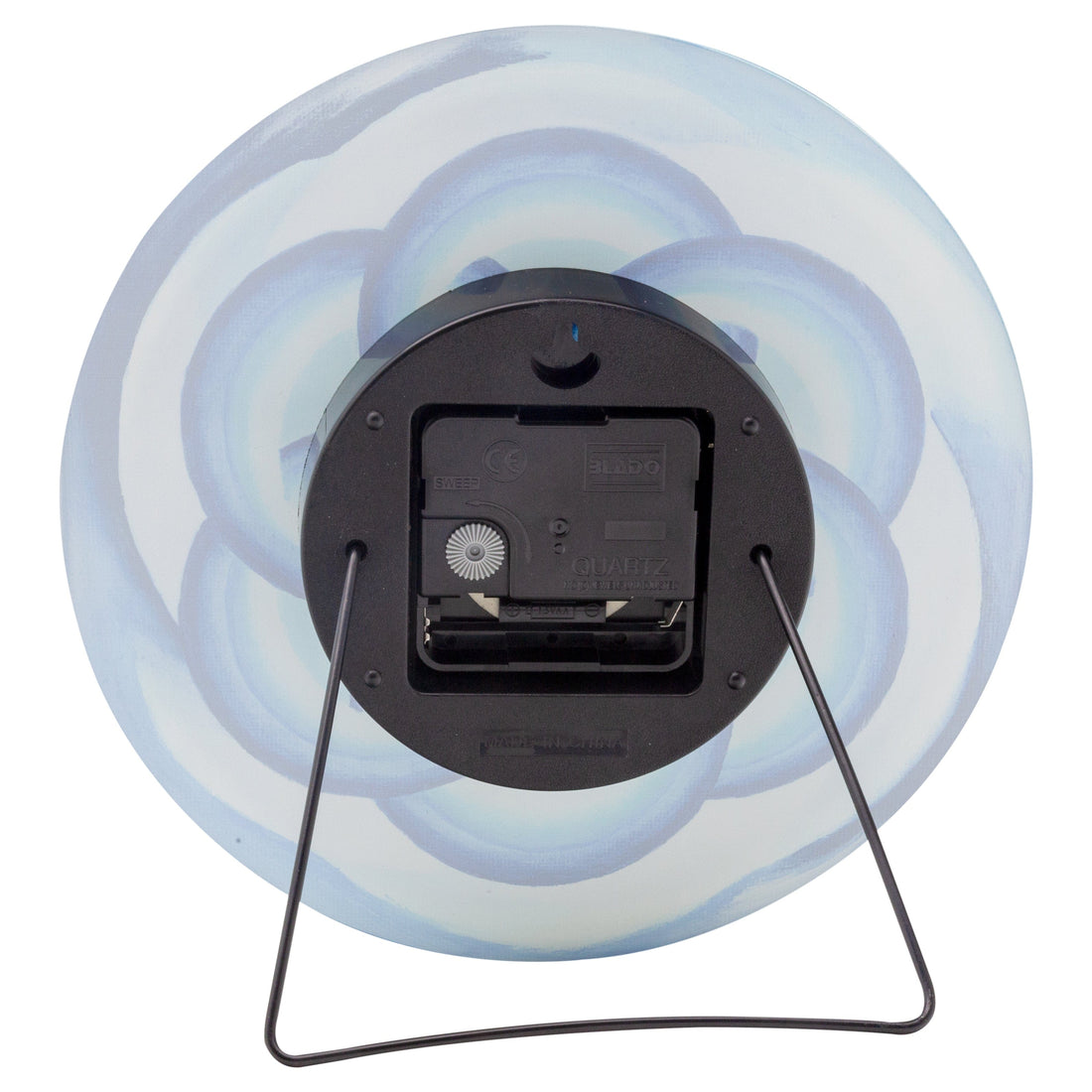 Table/Wall clock 20cm - Silent - Blue -  Tempered Glass - "Cosmo Table" - Goat Corp