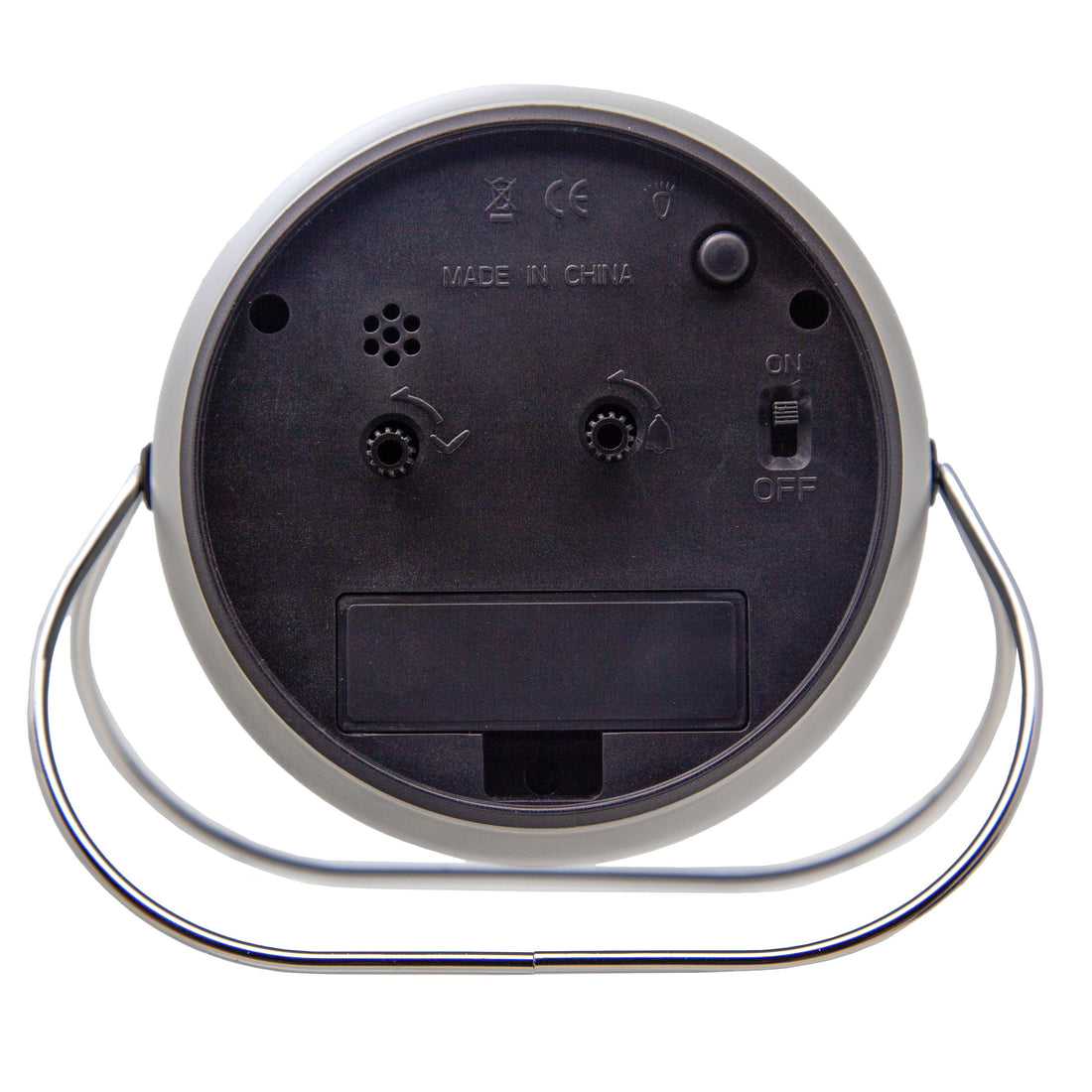 Table Alarm Clock 14x12x8cm-Silent-Metal-NeXtime 'Bubble Alarm Clock' - Goat Corp