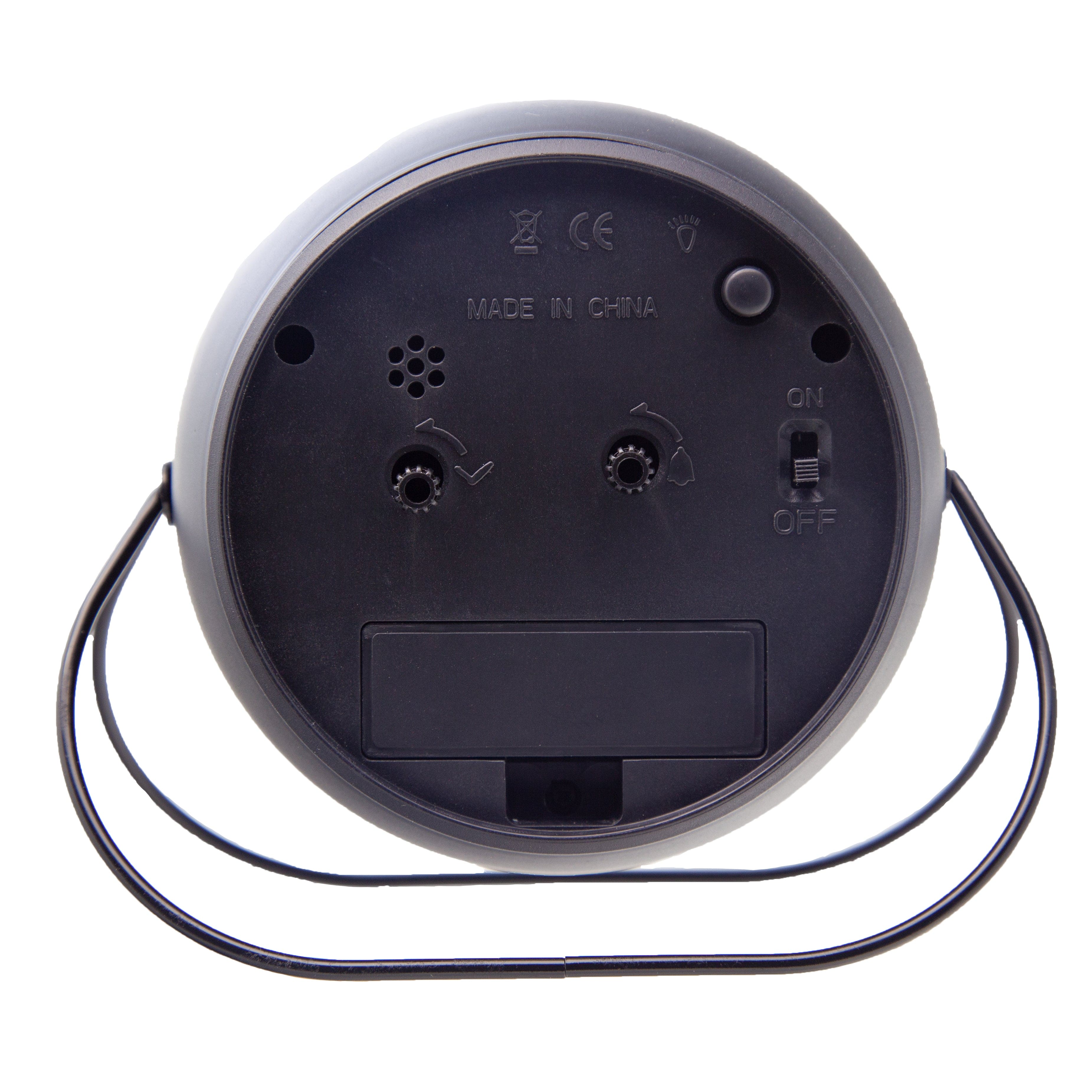 Table Alarm Clock 14x12x8cm-Silent-Metal-NeXtime 'Bubble Alarm Clock' - Goat Corp