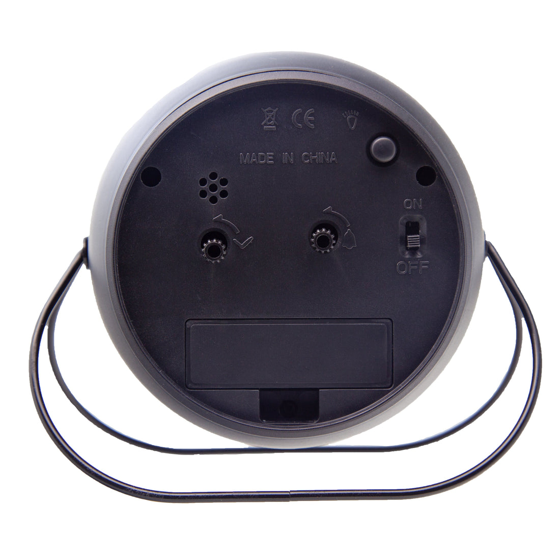 Table Alarm Clock 14x12x8cm-Silent-Metal-NeXtime 'Bubble Alarm Clock' - Goat Corp