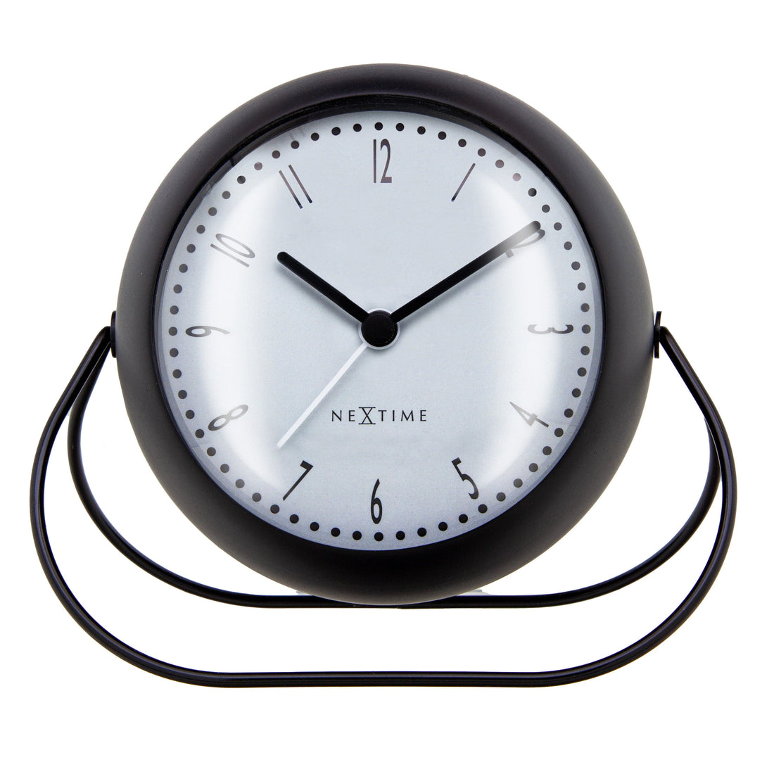 Table Alarm Clock 14x12x8cm-Silent-Metal-NeXtime 'Bubble Alarm Clock' - Goat Corp