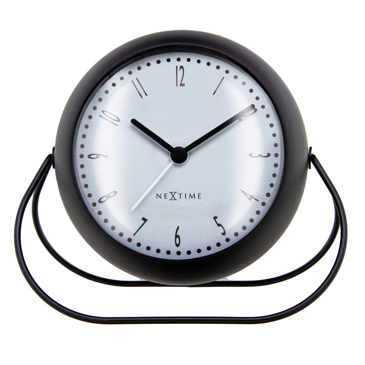 Table Alarm Clock 14x12x8cm-Silent-Metal-NeXtime 'Bubble Alarm Clock' - Goat Corp