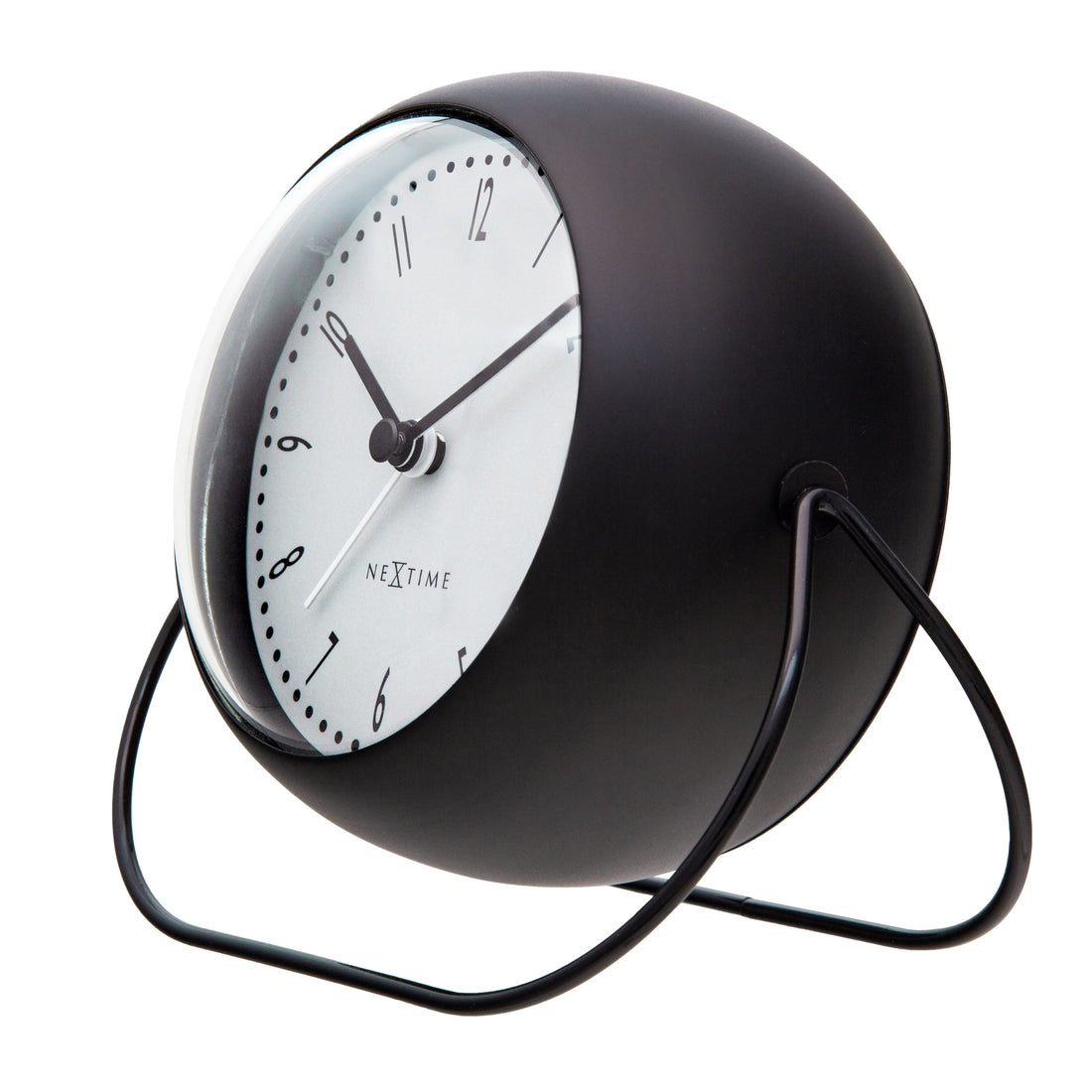 Table Alarm Clock 14x12x8cm-Silent-Metal-NeXtime 'Bubble Alarm Clock' - Goat Corp