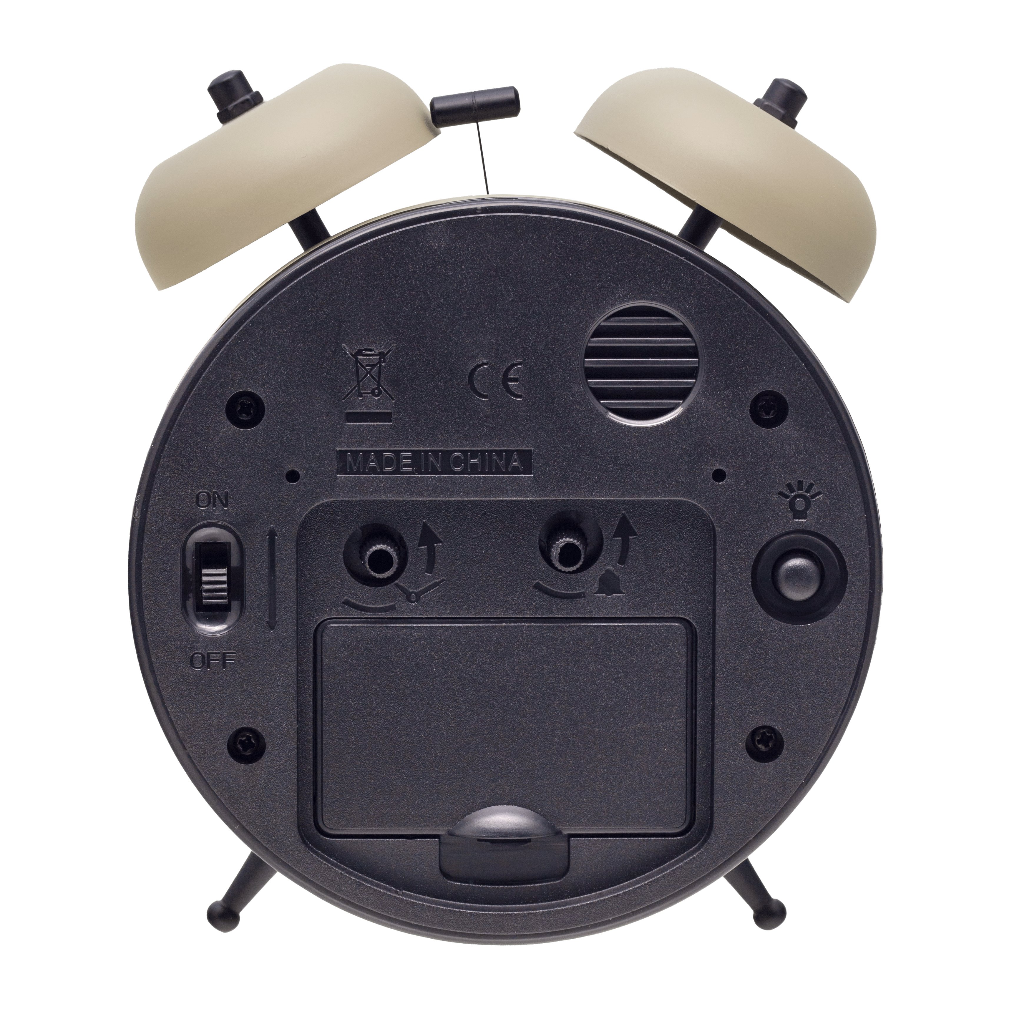 Table Alarm Clock 12 x 14 x 6cm-Metal-NeXtime "Golden Hour" - Goat Corp