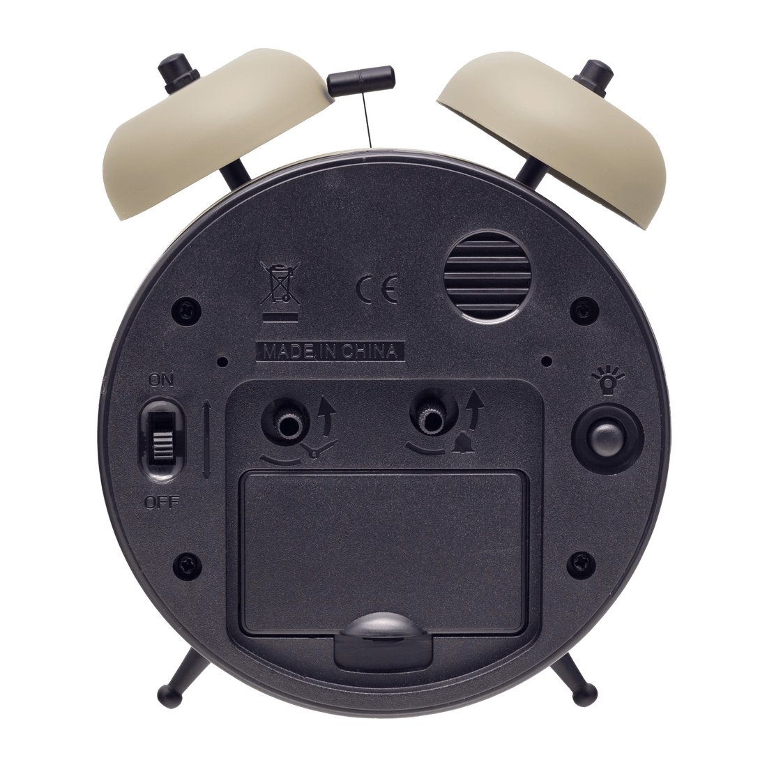 Table Alarm Clock 12 x 14 x 6cm-Metal-NeXtime "Golden Hour" - Goat Corp