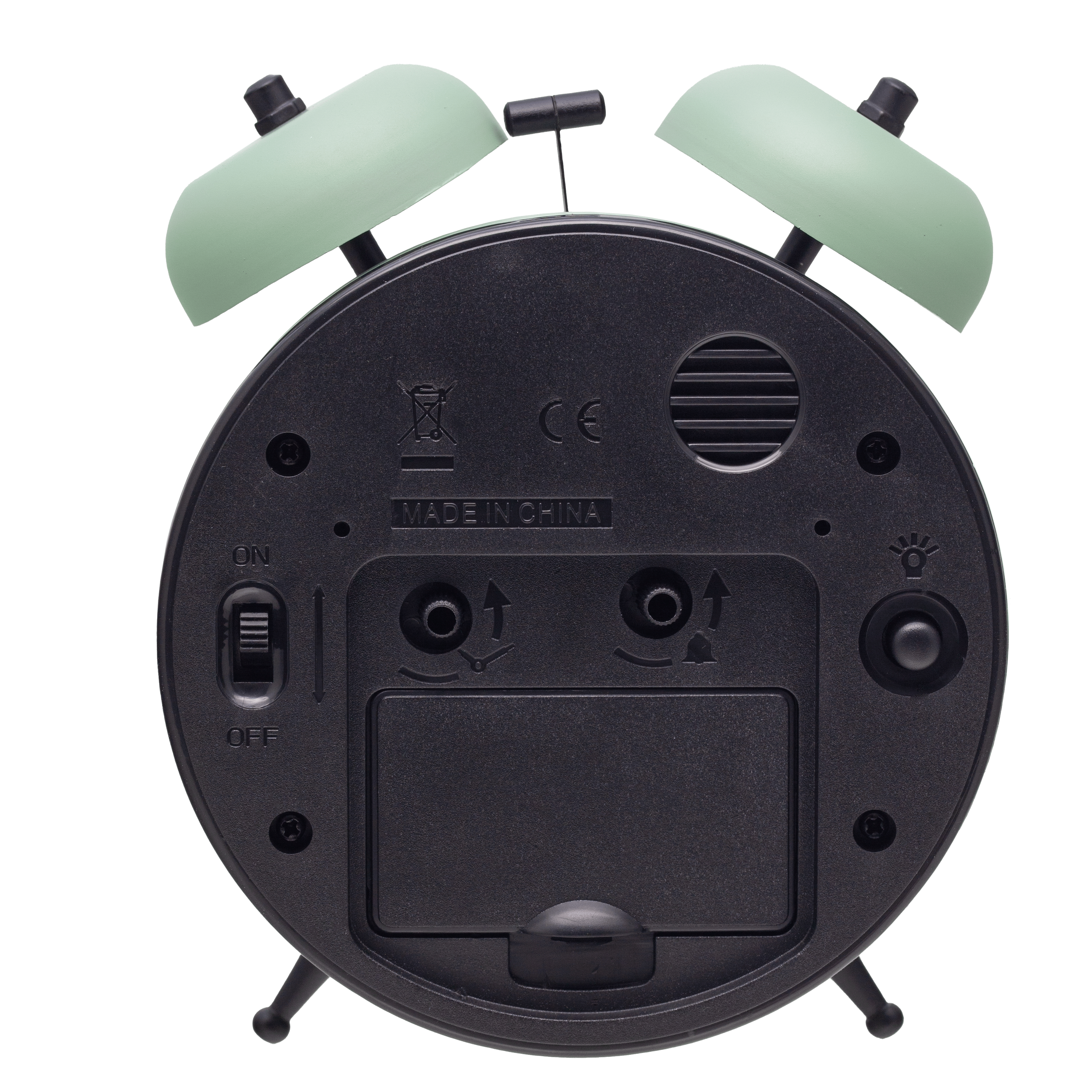 Table Alarm Clock 12 x 14 x 6cm-Metal-NeXtime "Golden Hour" - Goat Corp