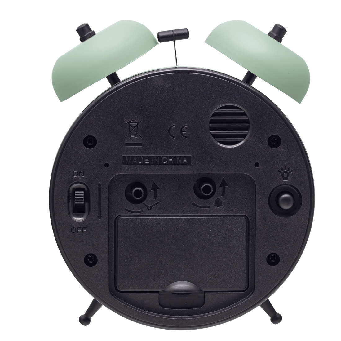 Table Alarm Clock 12 x 14 x 6cm-Metal-NeXtime "Golden Hour" - Goat Corp