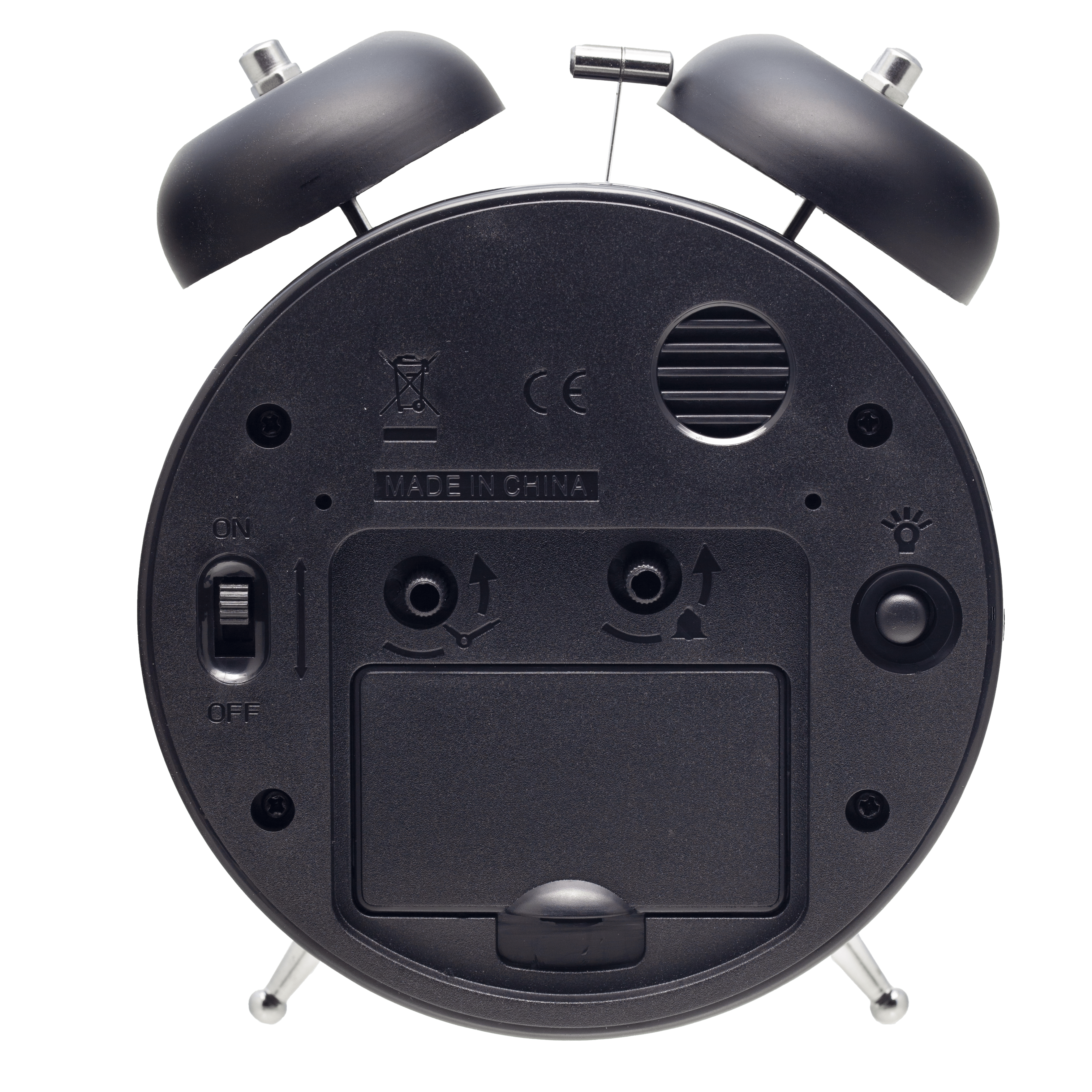 Table Alarm Clock 12 x 14 x 6cm-Metal-NeXtime "Golden Hour" - Goat Corp