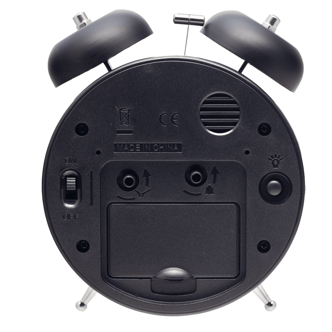 Table Alarm Clock 12 x 14 x 6cm-Metal-NeXtime "Golden Hour" - Goat Corp