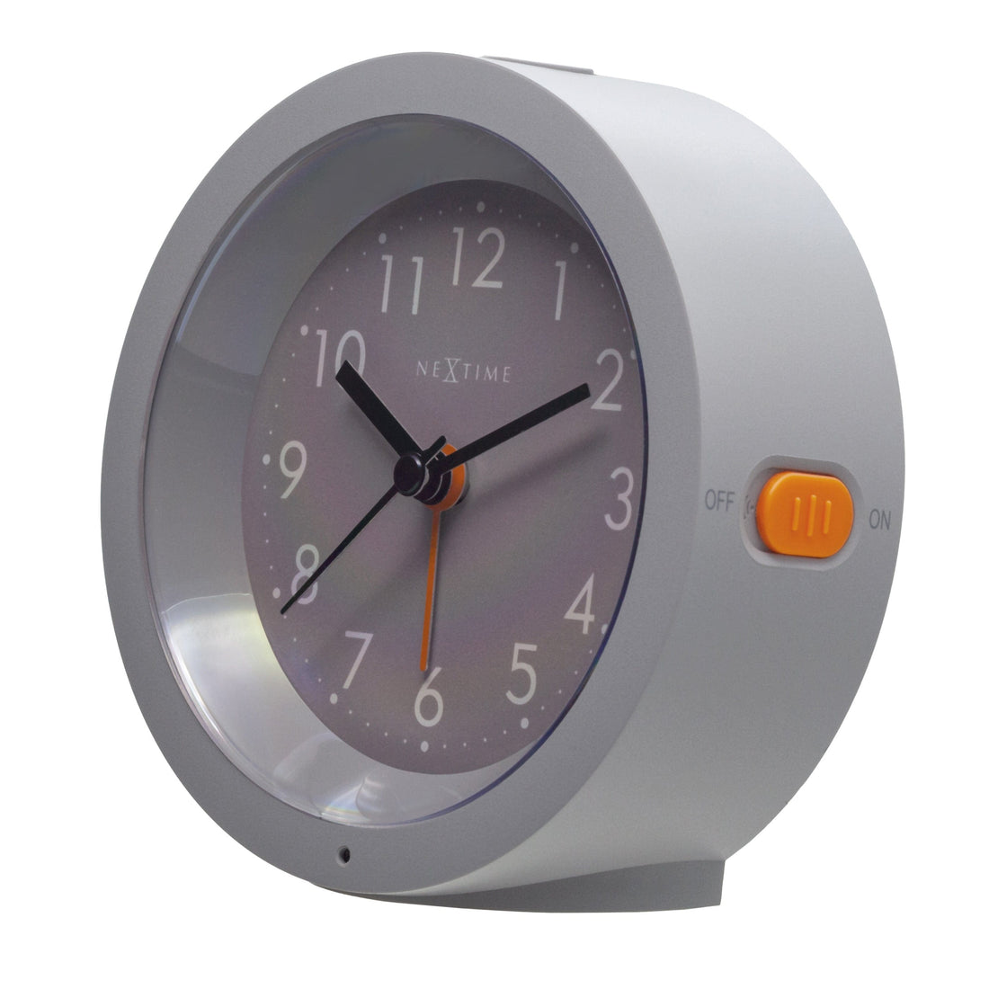 Table Alarm Clock 10.5cm x 3.6cm-Silent-Light Dial-NeXtime "Circle" - Goat Corp