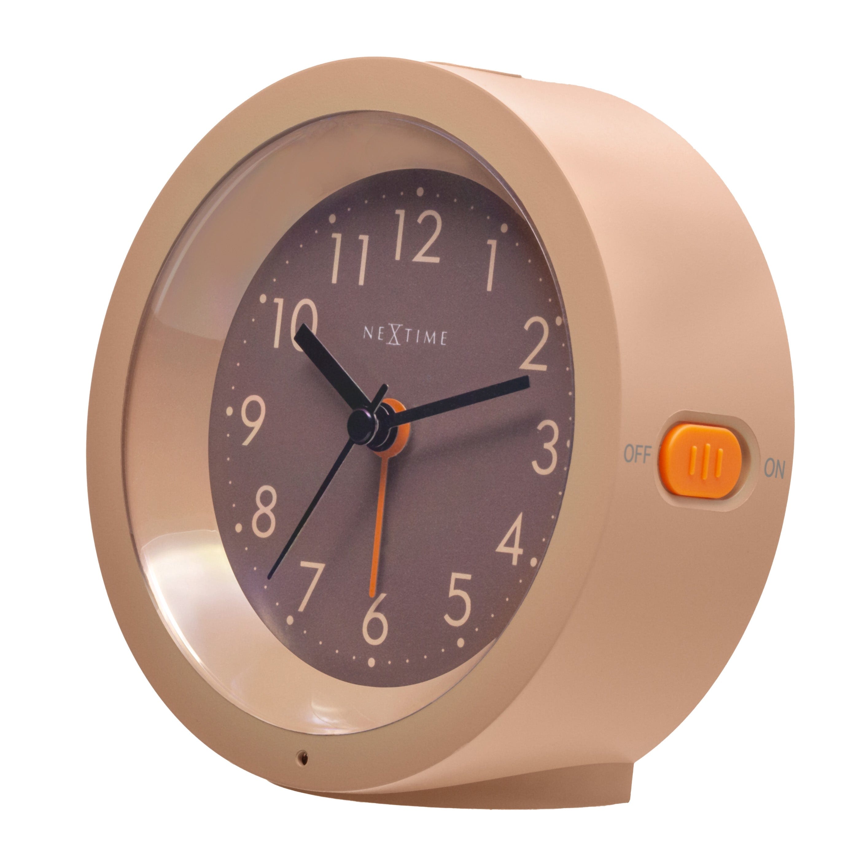 Table Alarm Clock 10.5cm x 3.6cm-Silent-Light Dial-NeXtime "Circle" - Goat Corp