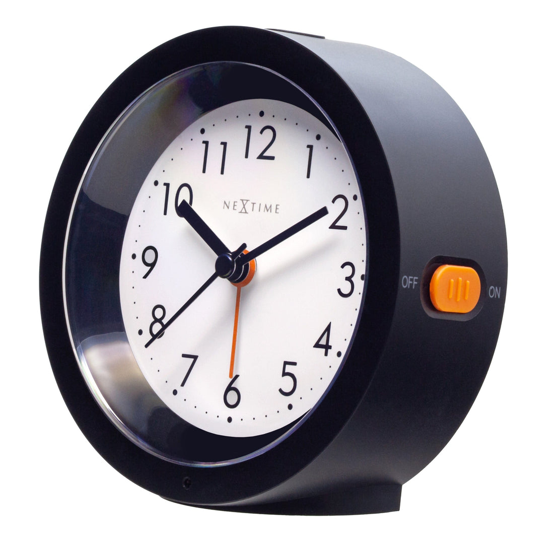 Table Alarm Clock 10.5cm x 3.6cm-Silent-Light Dial-NeXtime "Circle" - Goat Corp