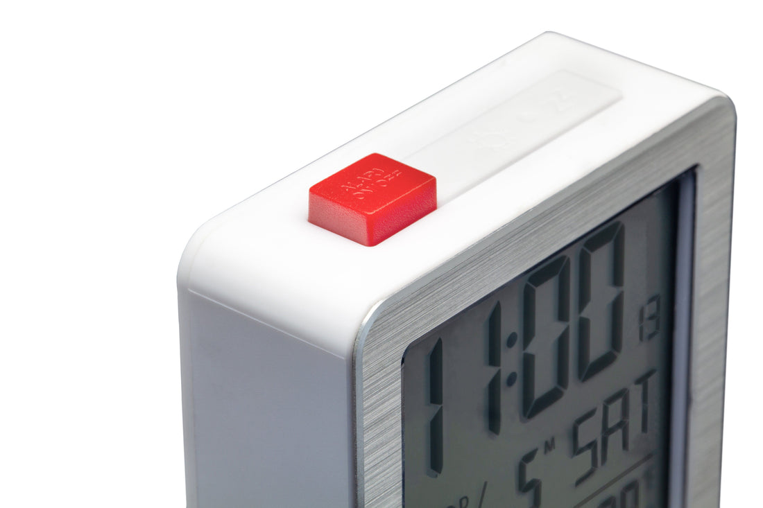 Digital Table Alarm Clock 6x6.4x2.1cm-RCC-Metal/ABS-NeXtime-"Mini" - Goat Corp