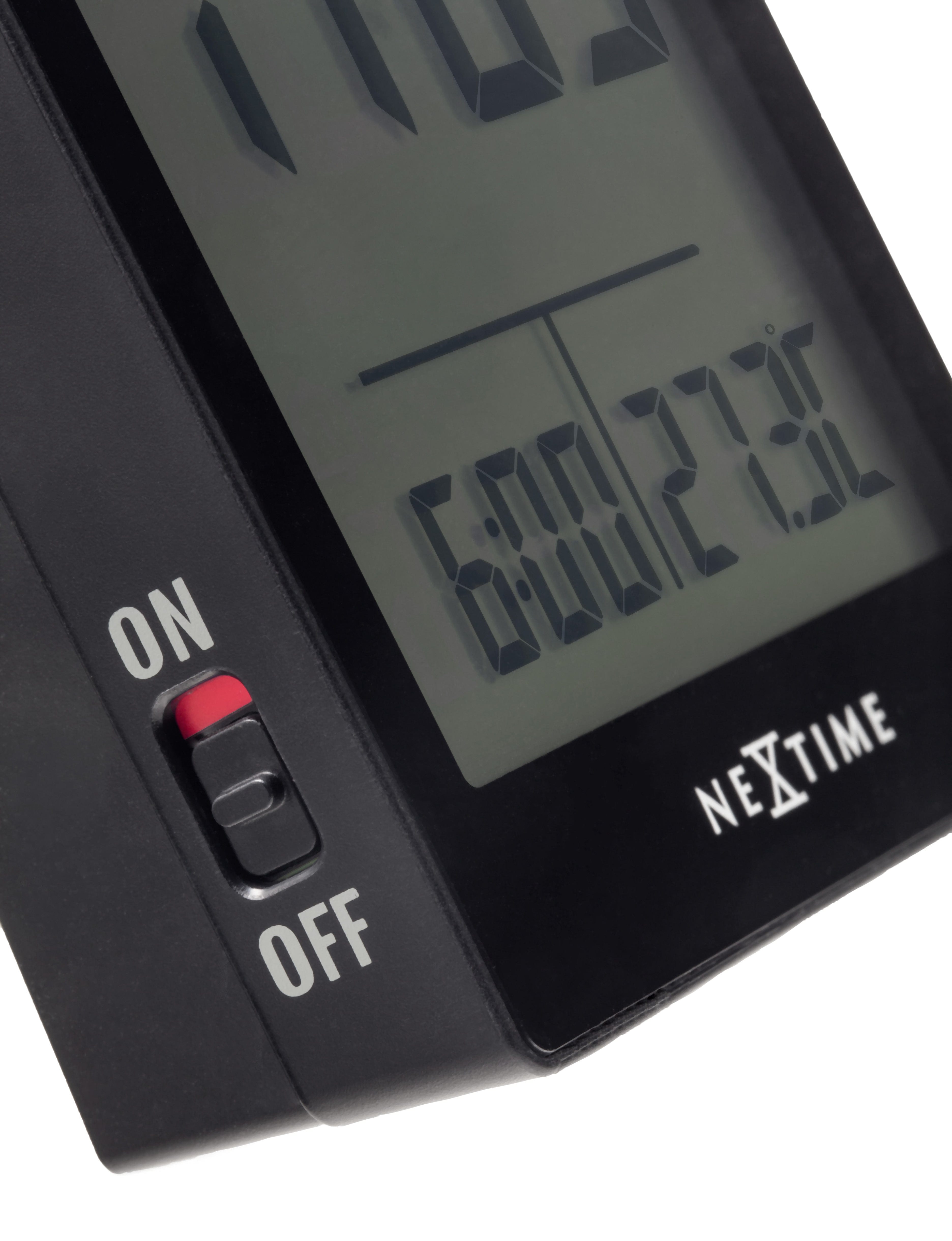 Digital Table Alarm Clock 7.7x8.9x3cm-RCC-ABS-NeXtime-"Wake Up" - Goat Corp