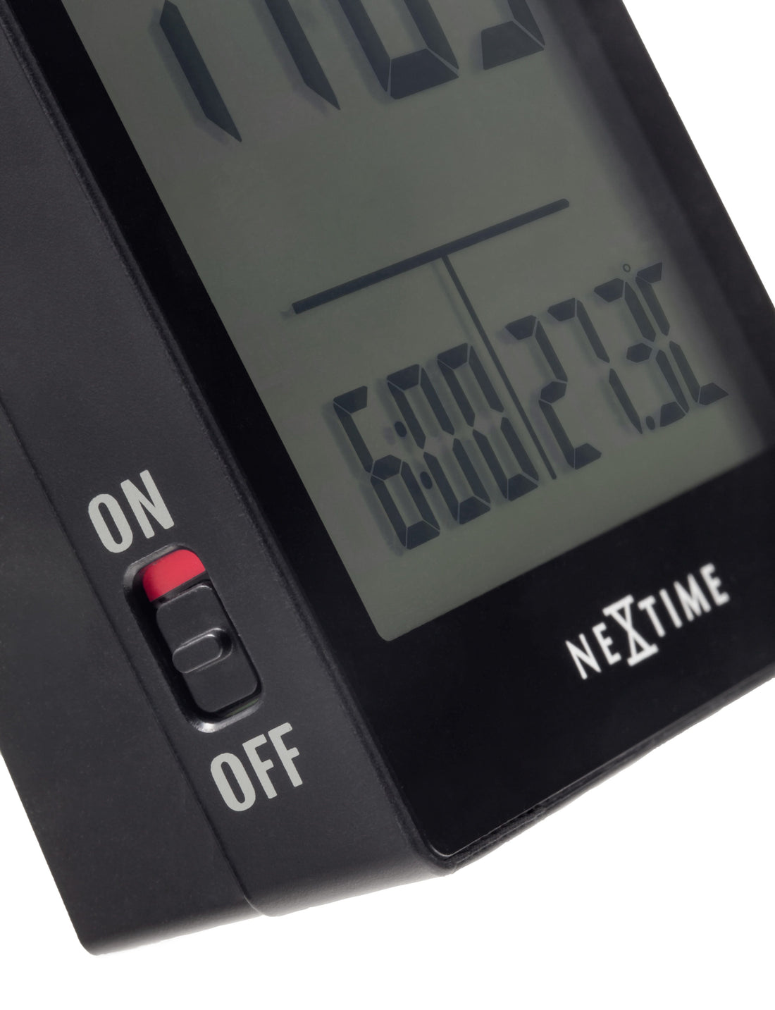 Digital Table Alarm Clock 7.7x8.9x3cm-RCC-ABS-NeXtime-"Wake Up" - Goat Corp