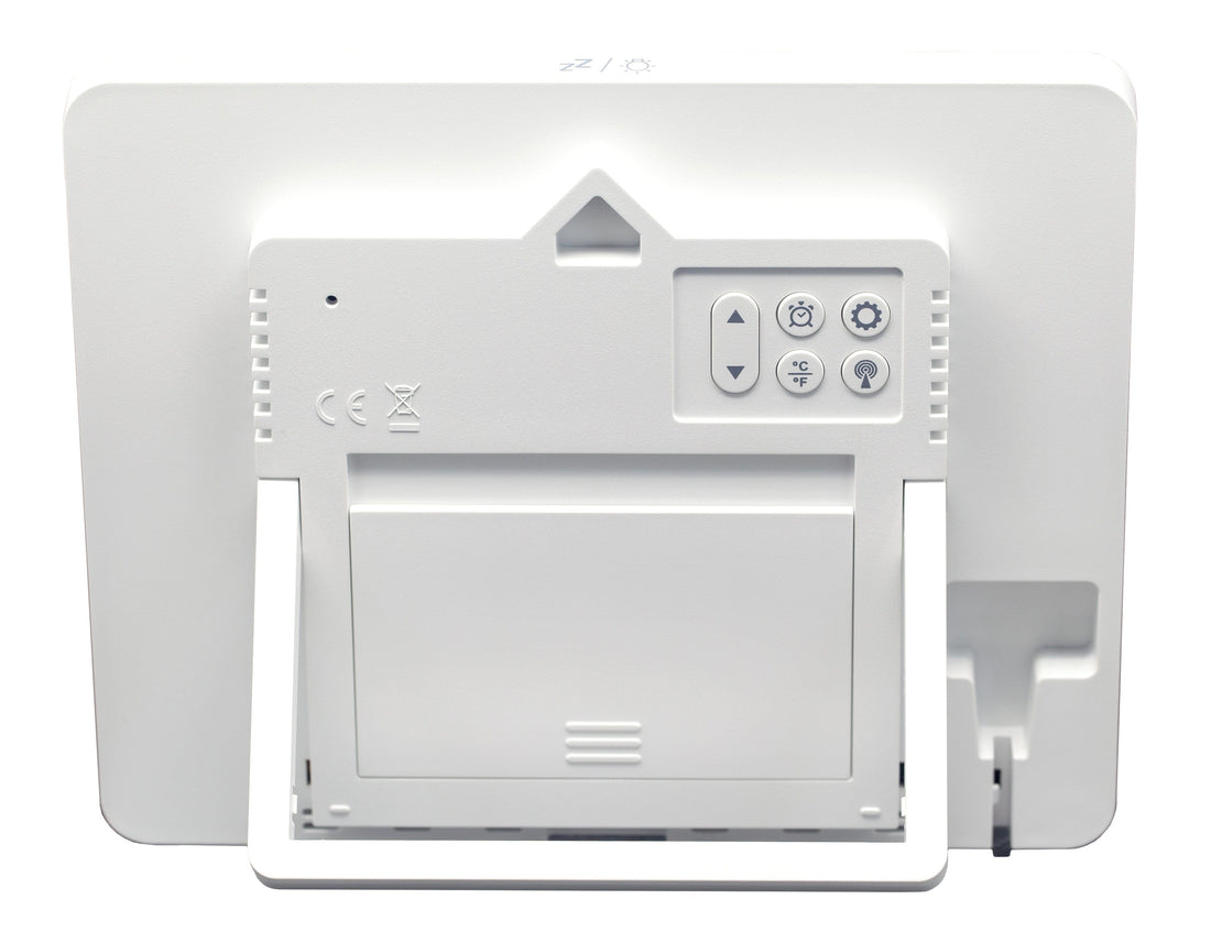 Digital Table/Wall Clock 17.3x14x2.7cm-RCC-Weather Station-ABS-NeXtime-"Oneforall" - Goat Corp